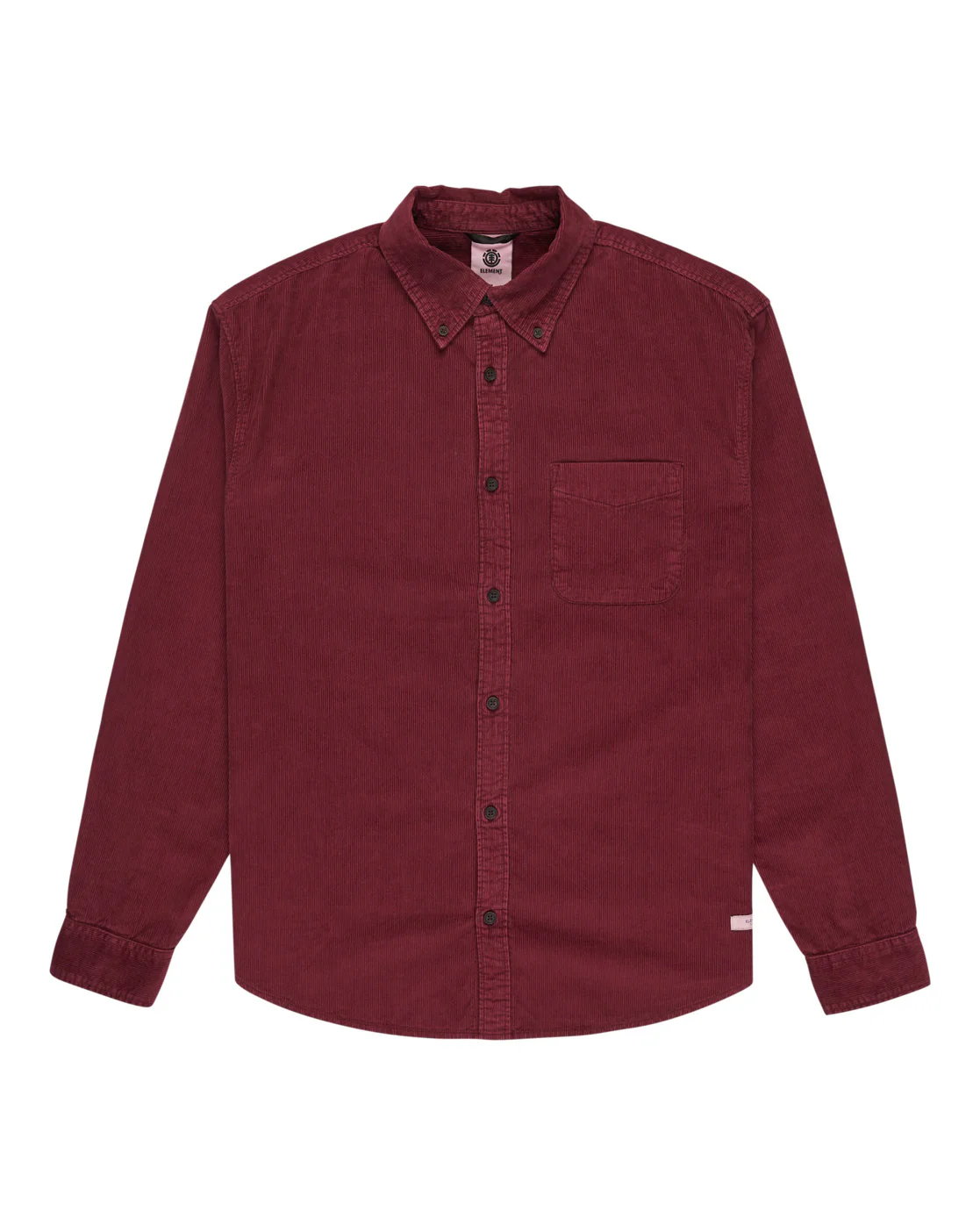 Element Men's Button Down Regular Corduroy Shirt Zinfandel ELYWT00187-RSS0 - Image 7