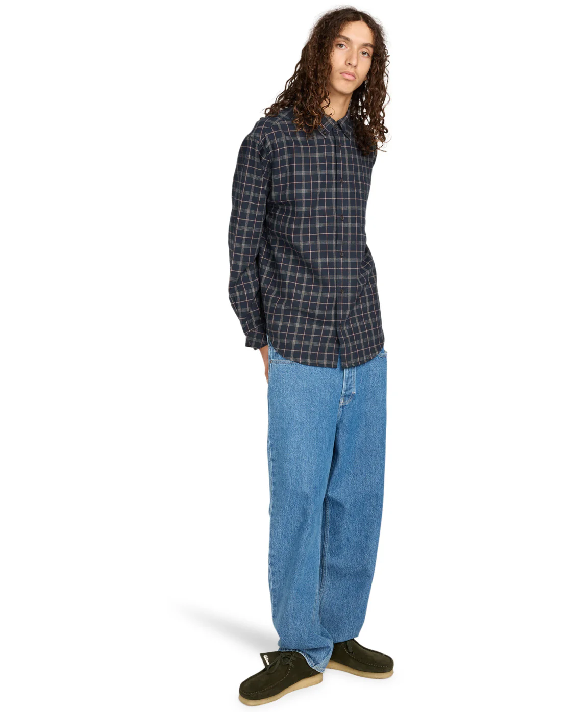 Element Men's Button Down Regular Flannel Tartan Blue ELYWT00183-BST1 - Image 5
