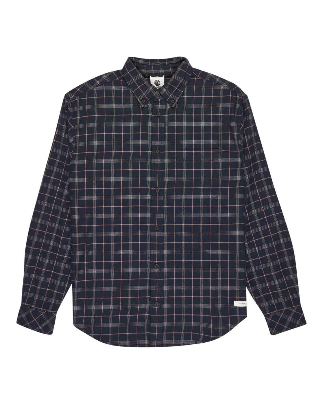Element Men's Button Down Regular Flannel Tartan Blue ELYWT00183-BST1 - Image 6