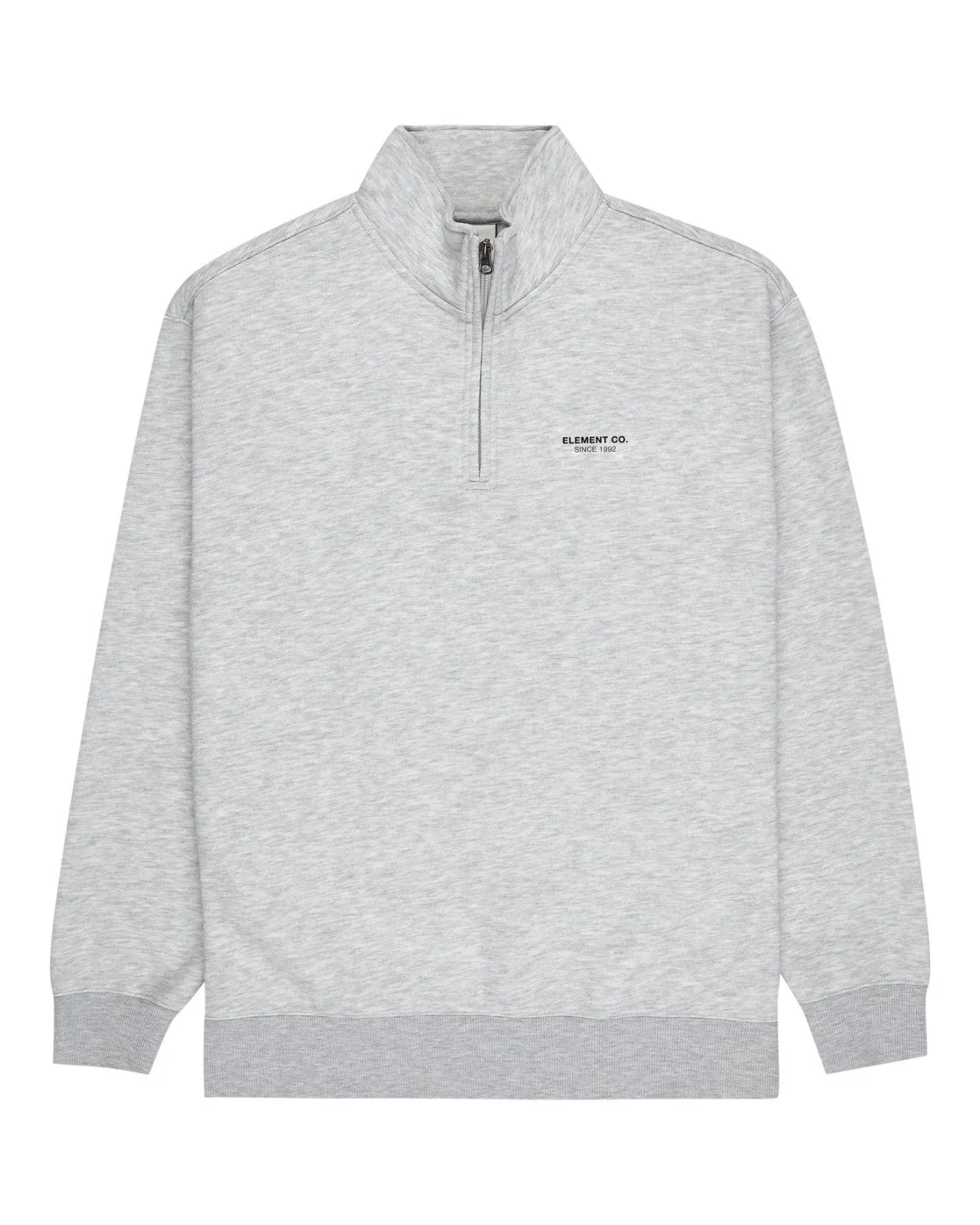 Element Men's Element Co Quarter Zip Sweatshirt Mid Grey Heather ELYFT00178-SGBH - Image 5