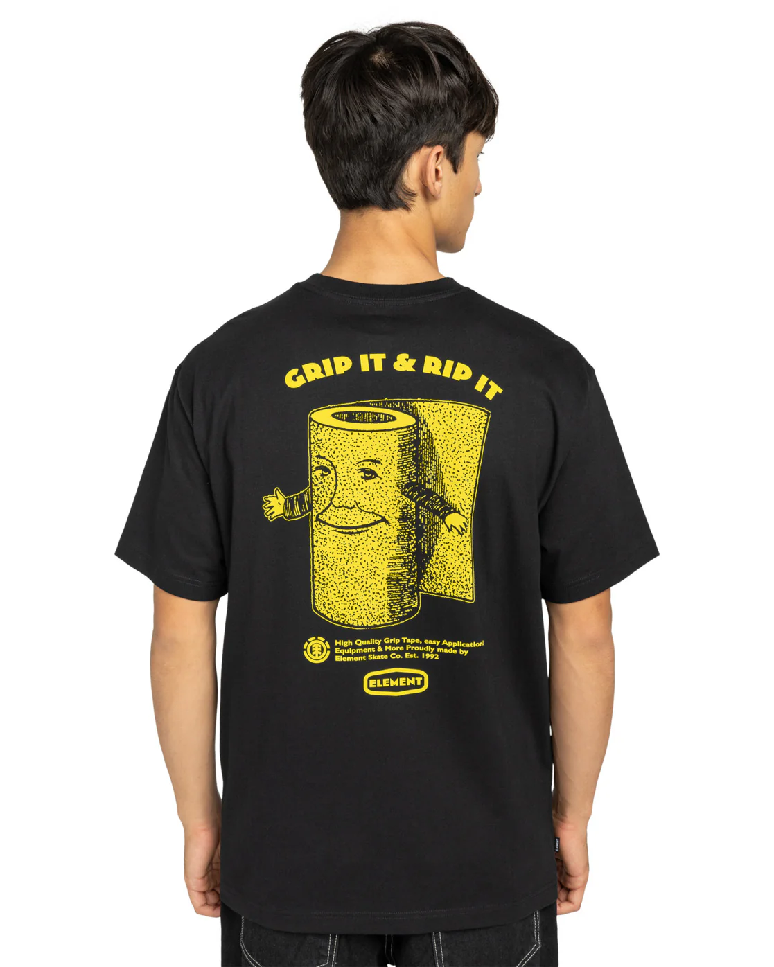 Element Men's Grip It T-Shirt Flint Black ELYZT00567-FBK - Image 2