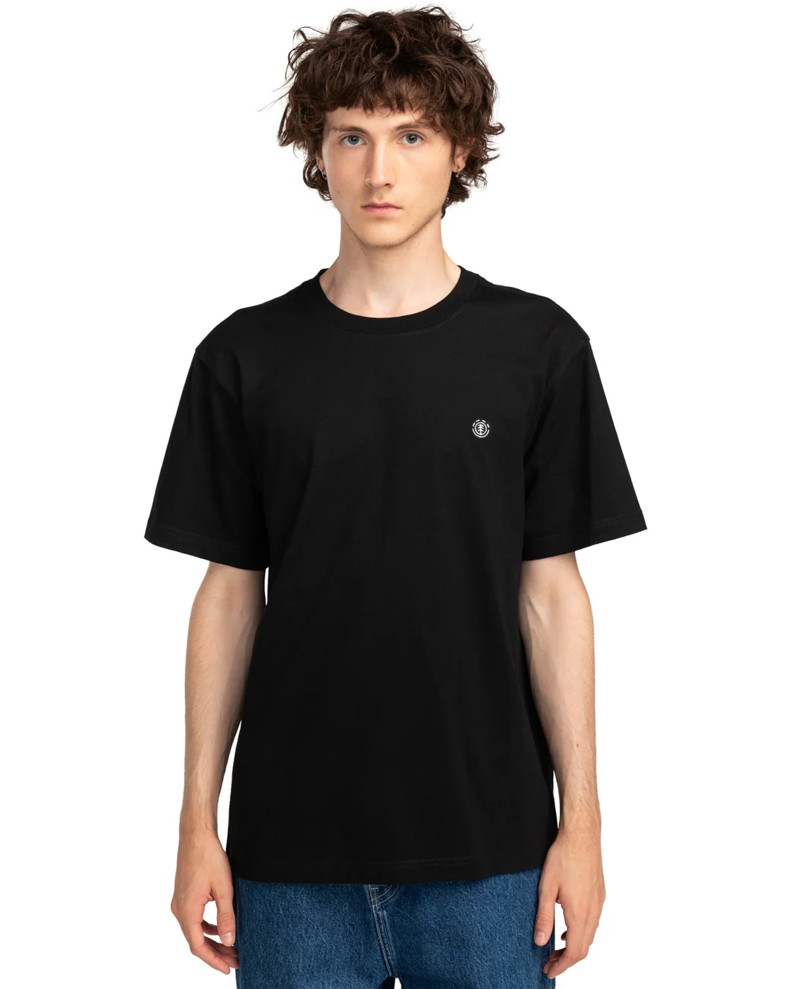 Element Men's Icon Embroidery Short Sleeve T-Shirt Flint Black ELYKT00168-FBK