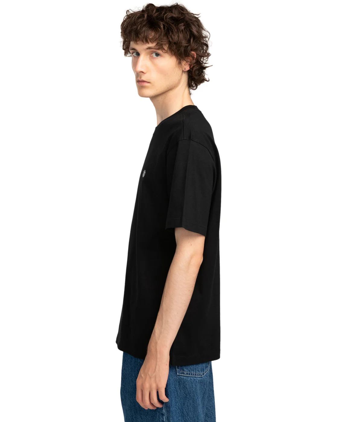 Element Men's Icon Embroidery Short Sleeve T-Shirt Flint Black ELYKT00168-FBK - Image 2