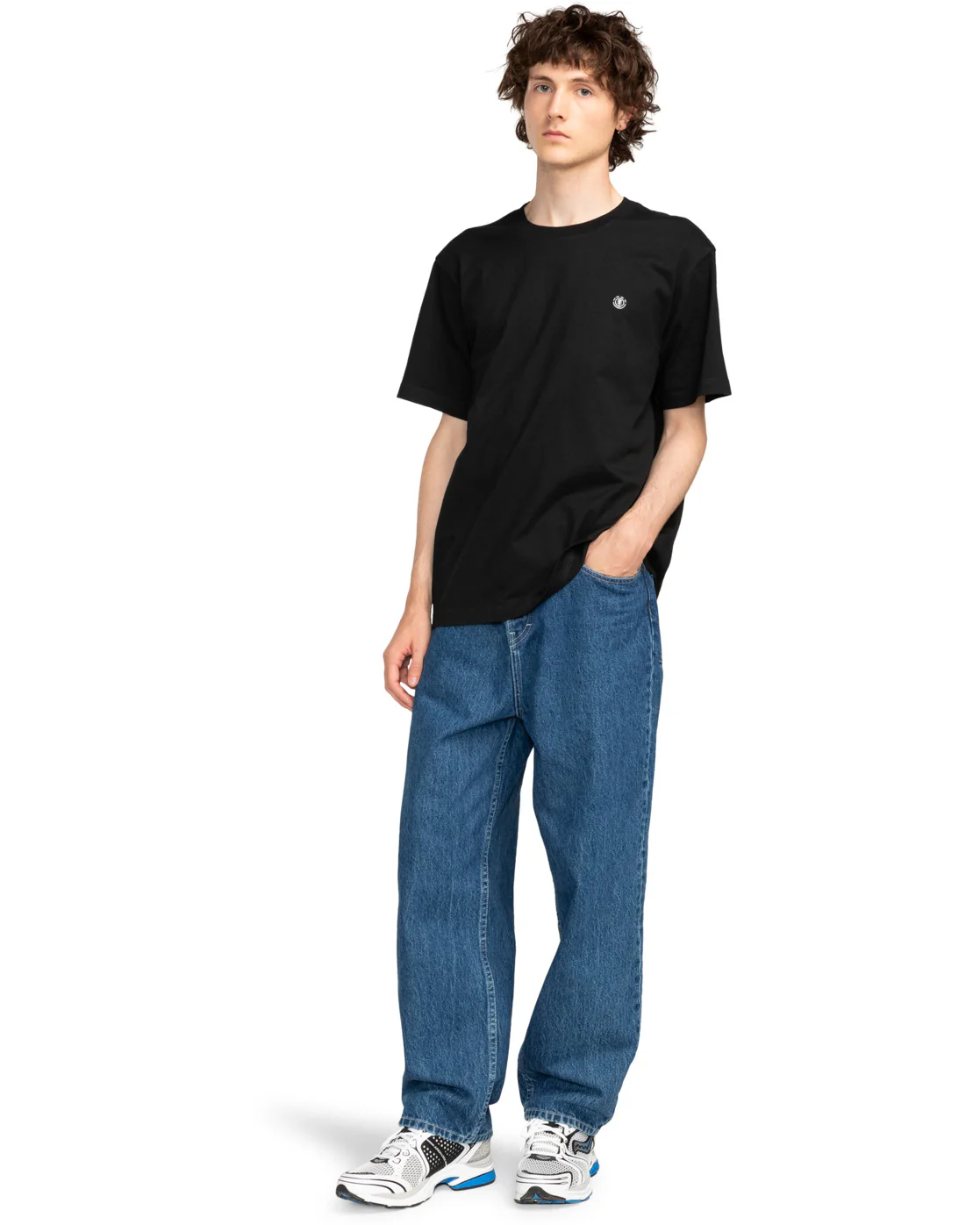 Element Men's Icon Embroidery Short Sleeve T-Shirt Flint Black ELYKT00168-FBK - Image 5