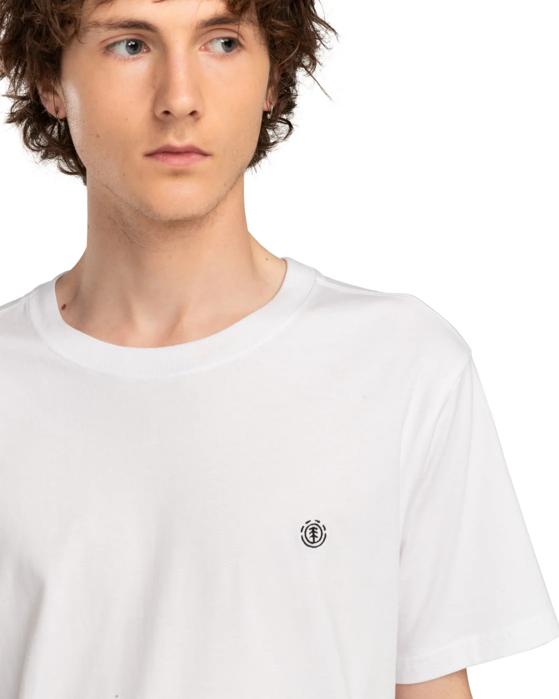 Element Men's Icon Embroidery Short Sleeve T-Shirt Optic White ELYKT00168-WBB0 - Image 4