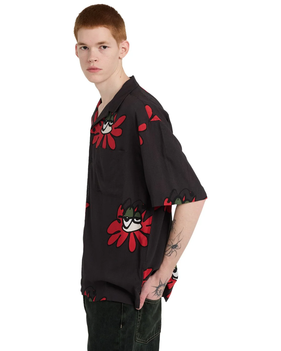 Element Men's Relax Resort Short Sleeve Shirt Poppies ELYWT00203-KVD7 - Image 3