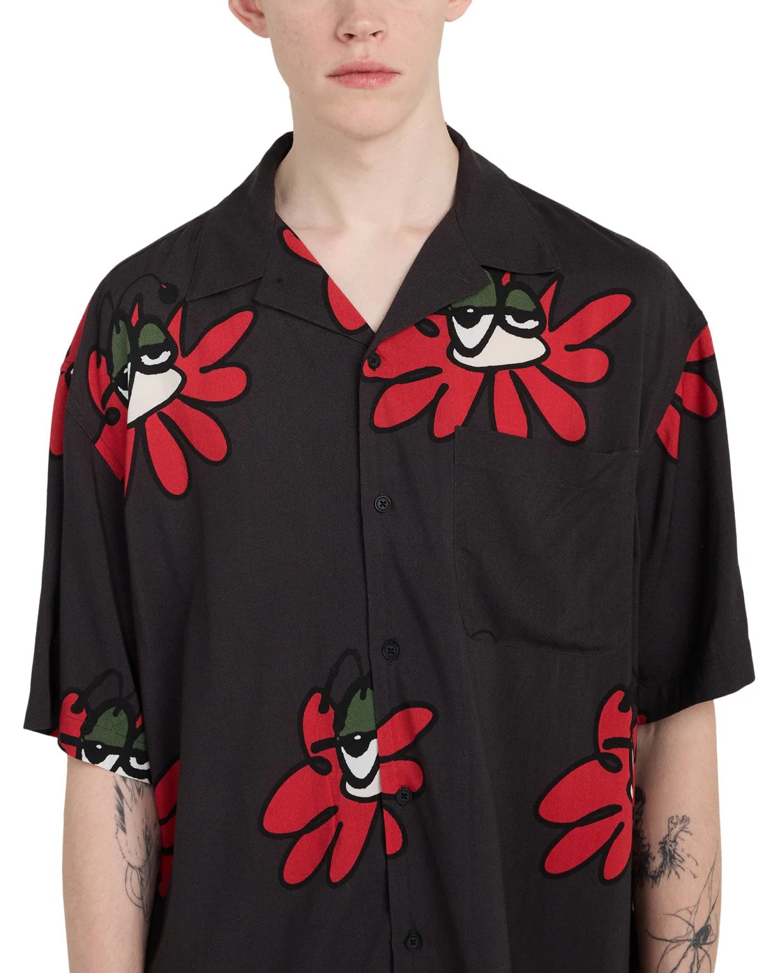 Element Men's Relax Resort Short Sleeve Shirt Poppies ELYWT00203-KVD7 - Image 4