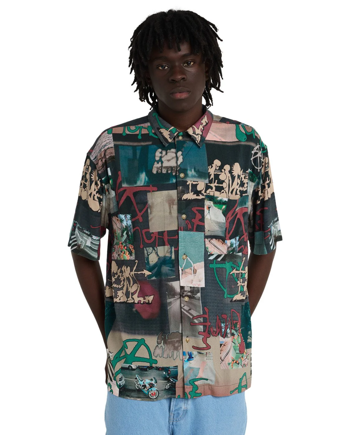 Element Men's Relax Resort Short Sleeve Shirt Scenes ELYWT00203-CLM6
