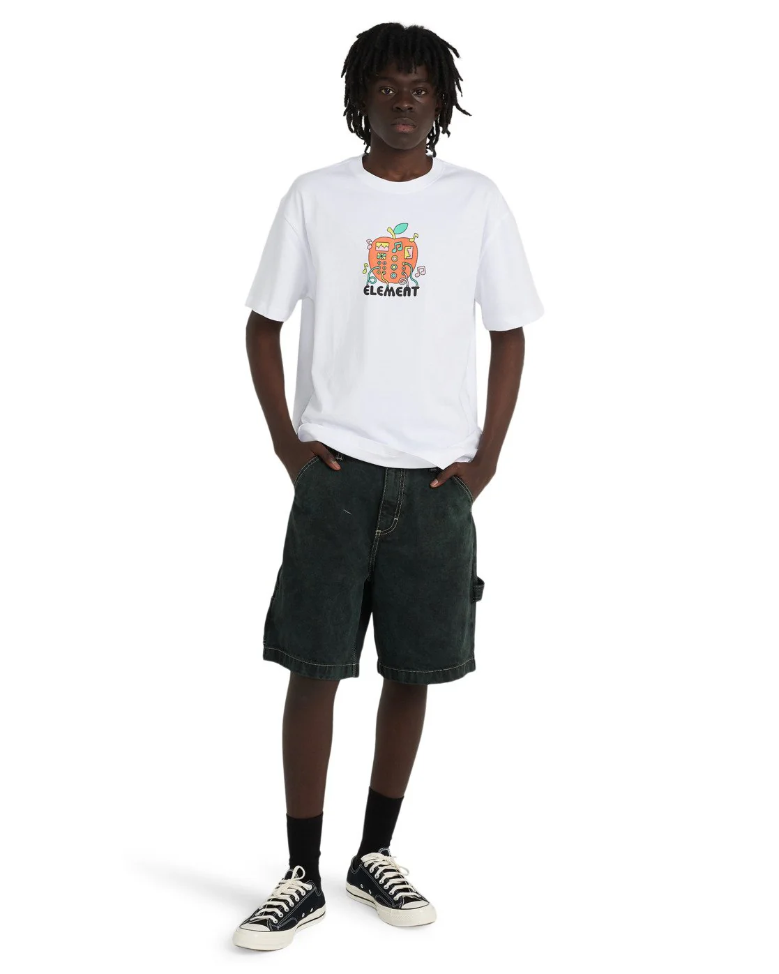 Element Men's Sound On Nature Short Sleeved T-Shirt White ELYZT00644-WBB0 - Image 4