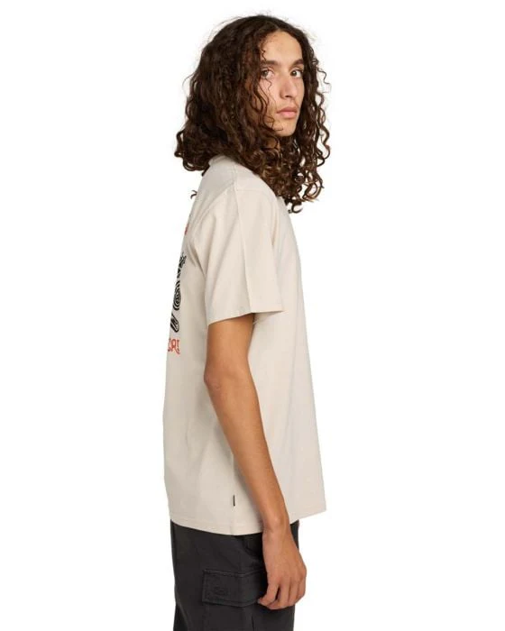 Element Men's Timber Hobos T-Shirt Oat Milk ELYZT00582-TEG0 - Image 3