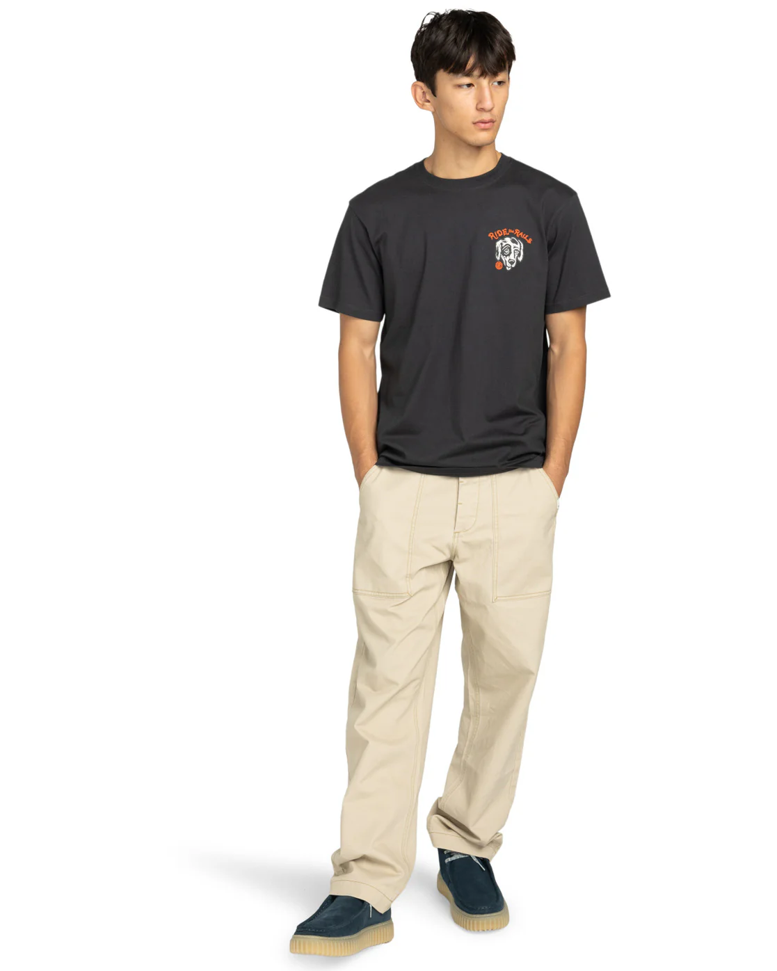 Element Men's Timber Hobos T-Shirt Off Black ELYZT00582-KTA0 - Image 6