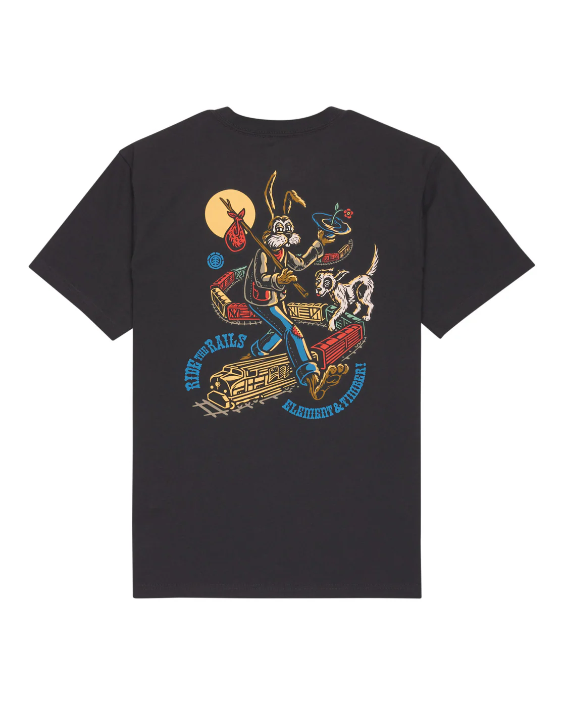 Element Men's Timber On Track Short Sleeve T-Shirt Off Black ELYZT00575-KTA0 - Image 6