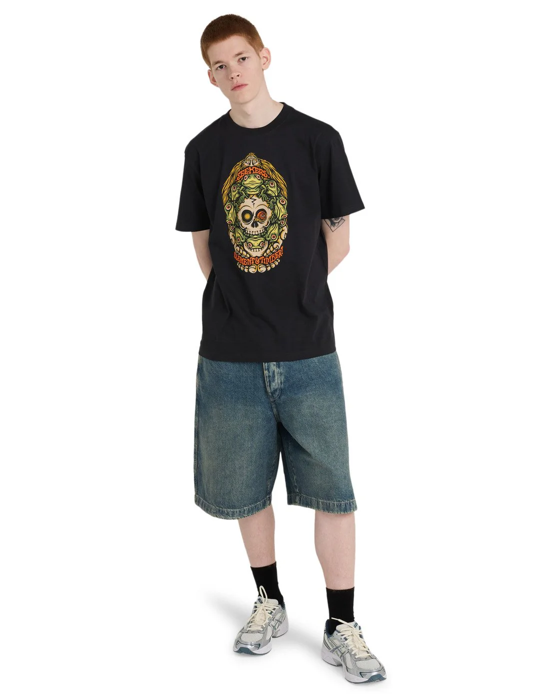 Element Men's Timber Orbit Short Sleeve T-Shirt Off Black ELYZT00655-KTA0 - Image 5