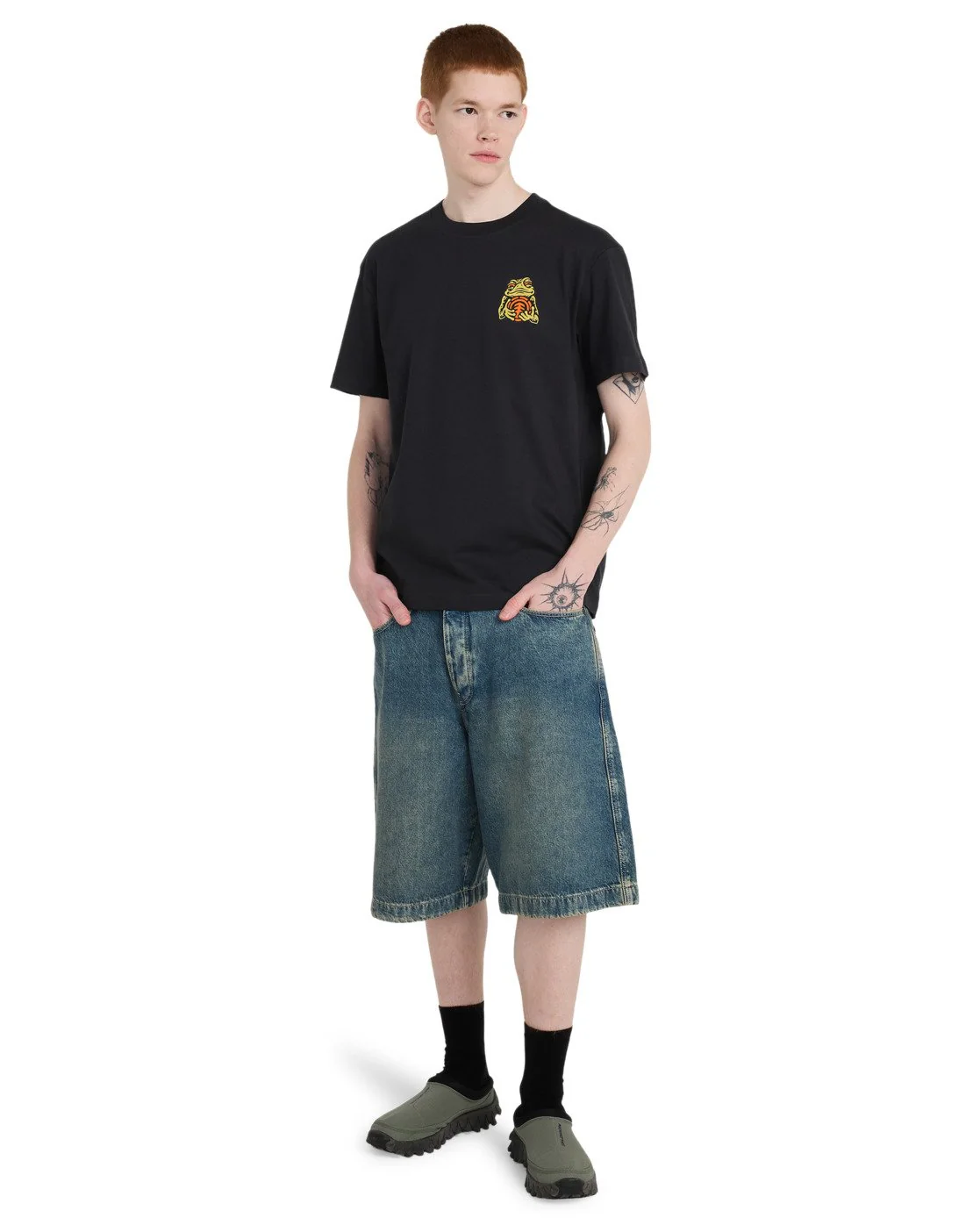Element Men's Timber The Frog Short Sleeve T-Shirt Off Black ELYZT00654-KTA0 - Image 4