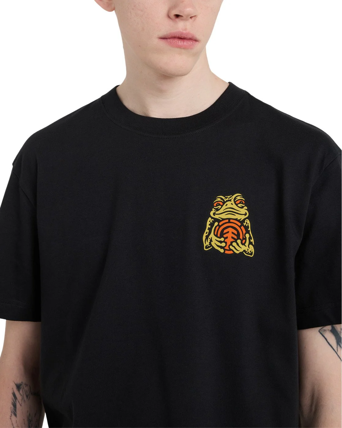 Element Men's Timber The Frog Short Sleeve T-Shirt Off Black ELYZT00654-KTA0 - Image 5