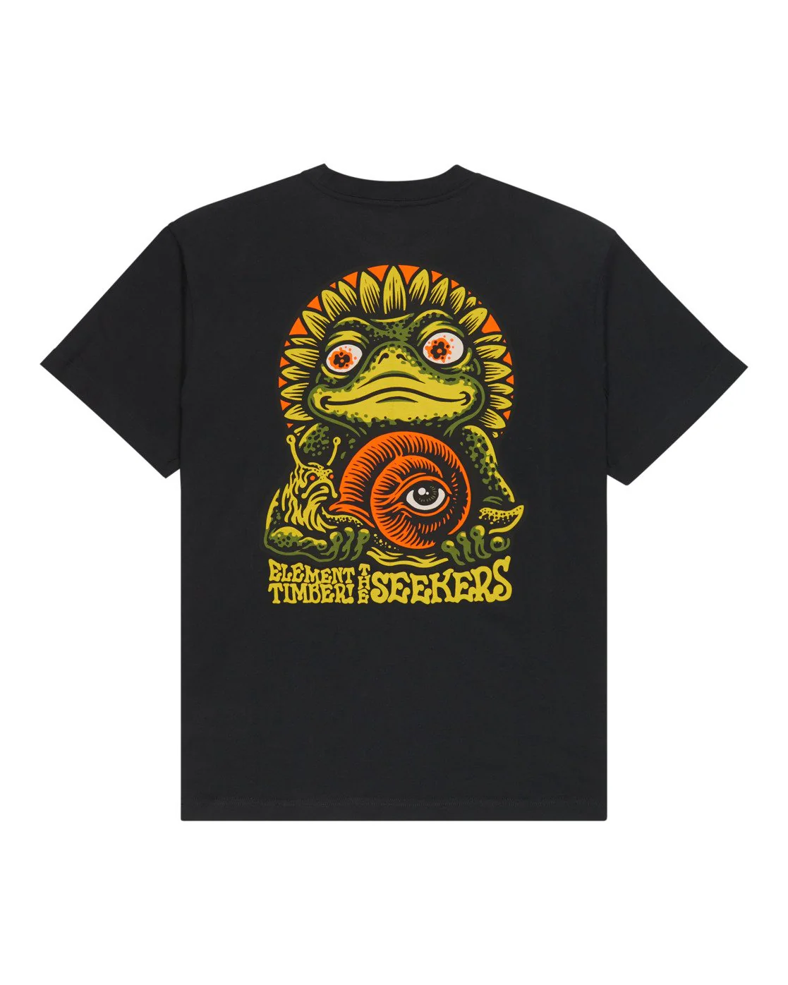 Element Men's Timber The Frog Short Sleeve T-Shirt Off Black ELYZT00654-KTA0 - Image 8
