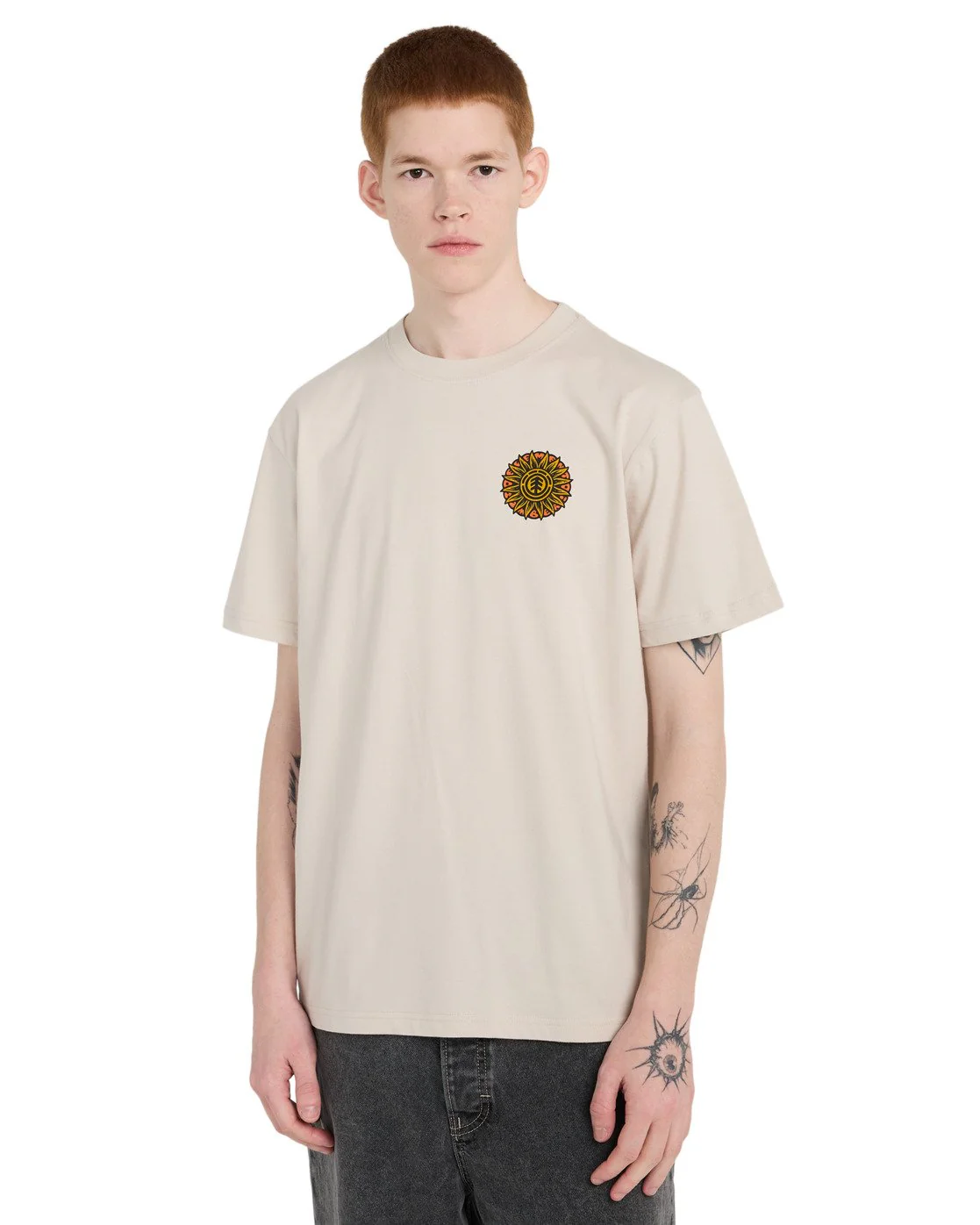 Element Men's Timber The Light Short Sleeve T-Shirt Oat Milk ELYZT00653-TEG0 - Image 2