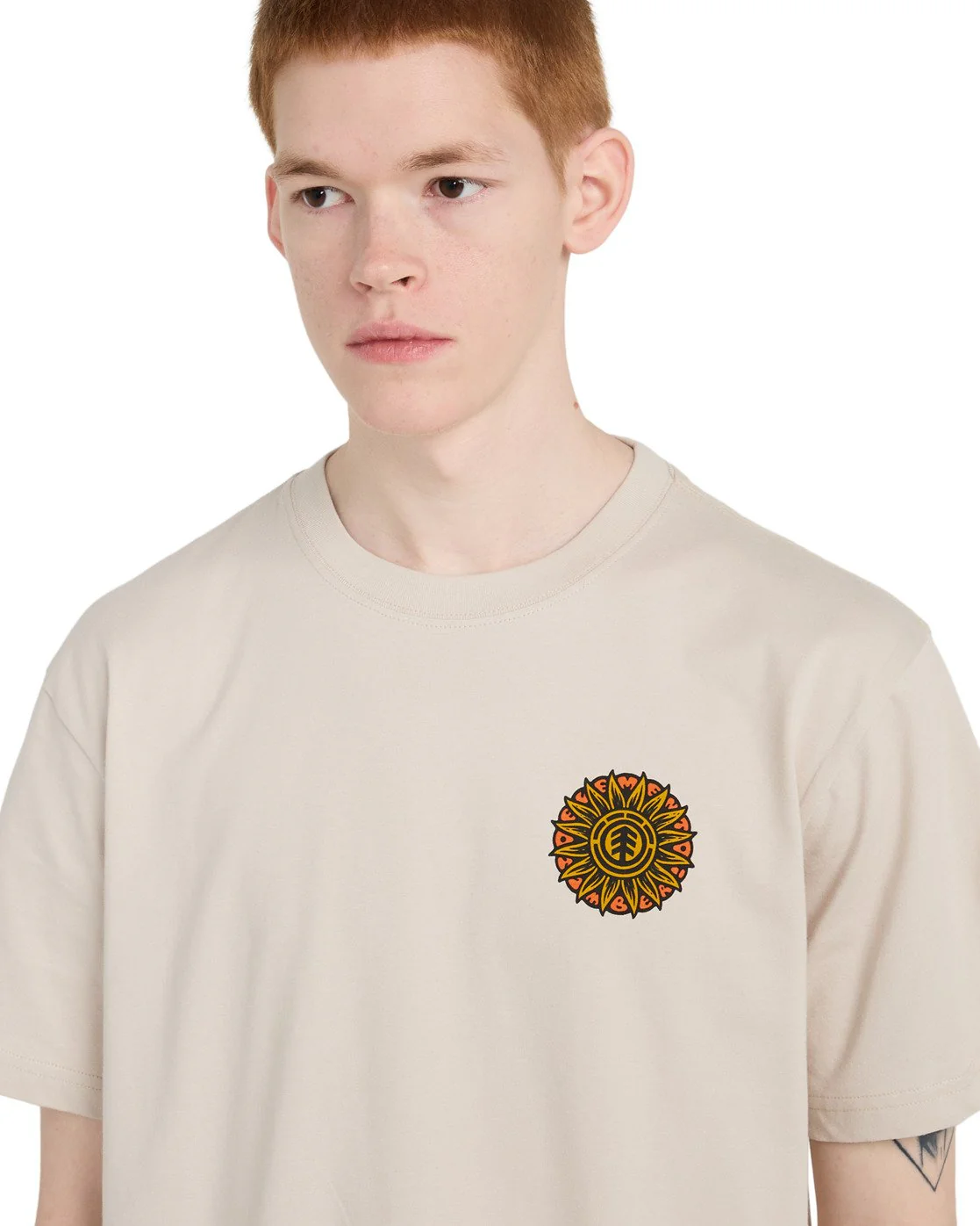 Element Men's Timber The Light Short Sleeve T-Shirt Oat Milk ELYZT00653-TEG0 - Image 5
