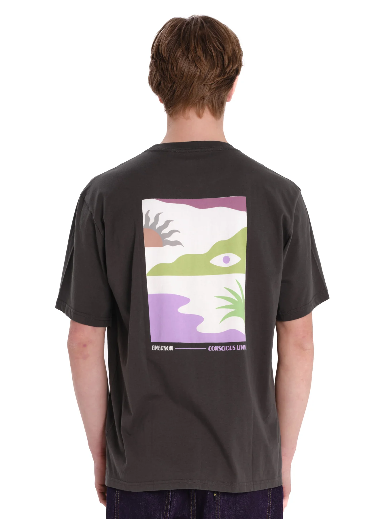 Emerson Men's "Conscious Living" Short Sleeve T-shirt Charcoal 261.EM33.27-Charcoal