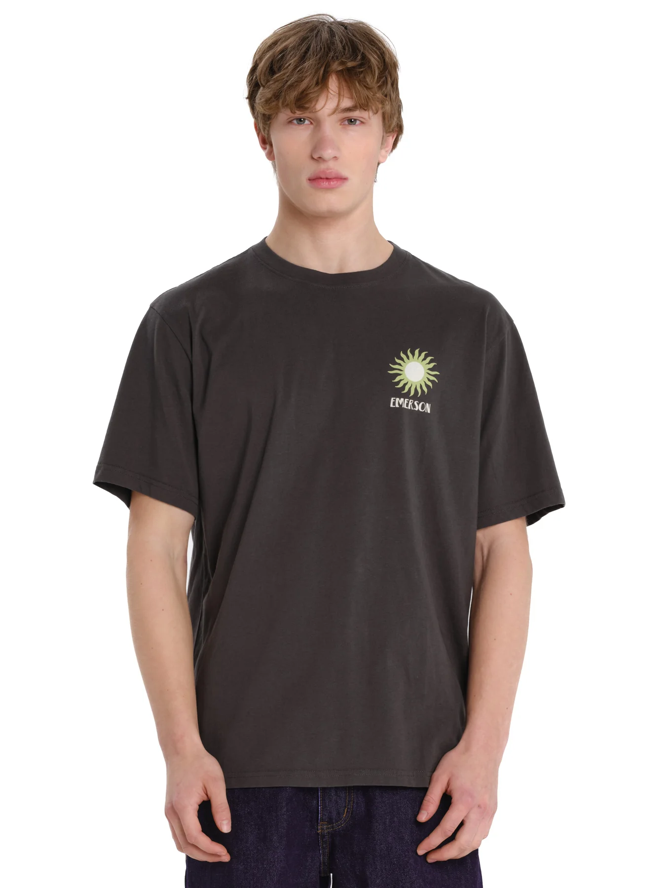 Emerson Men's "Conscious Living" Short Sleeve T-shirt Charcoal 261.EM33.27-Charcoal - Image 2