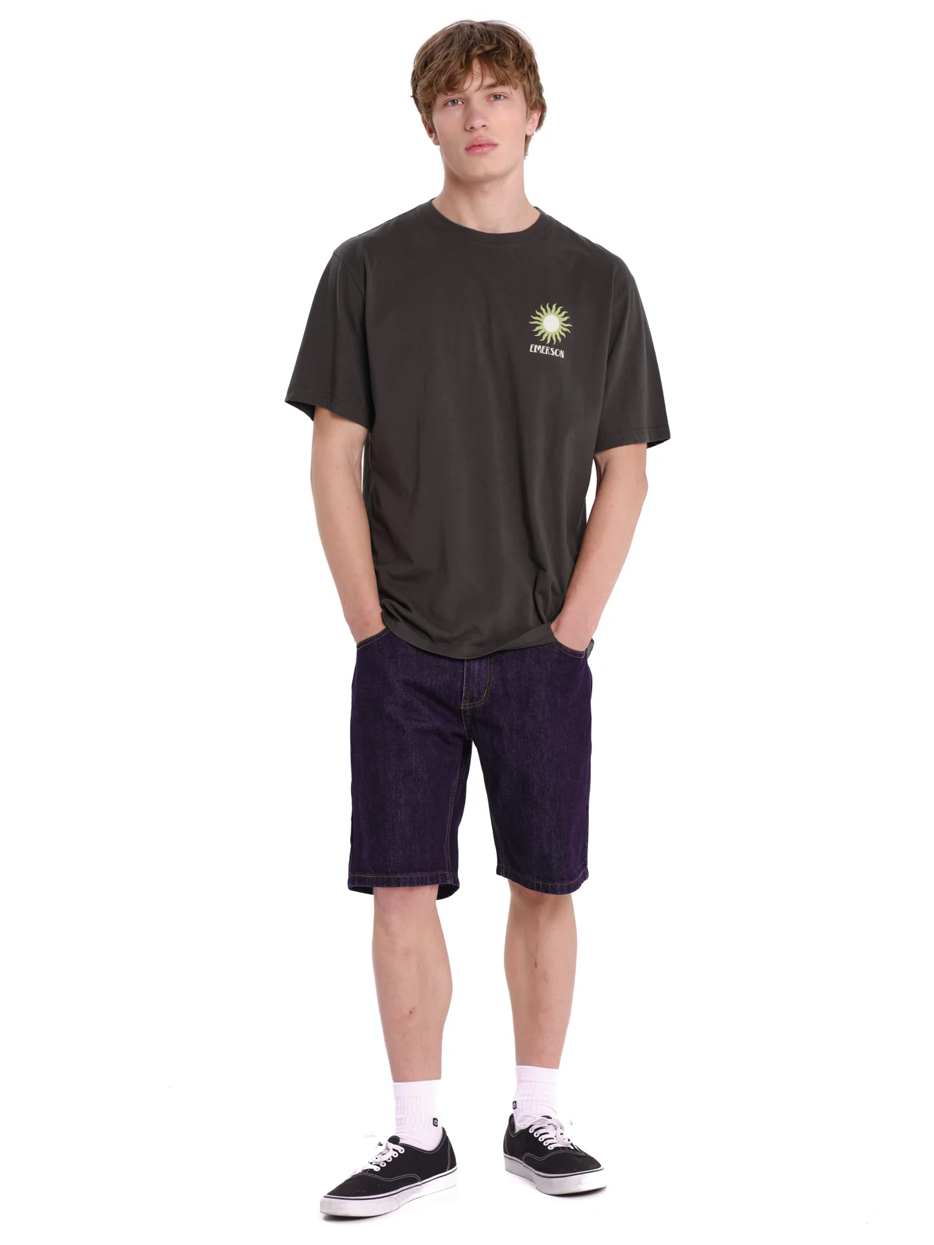 Emerson Men's "Conscious Living" Short Sleeve T-shirt Charcoal 261.EM33.27-Charcoal - Image 5