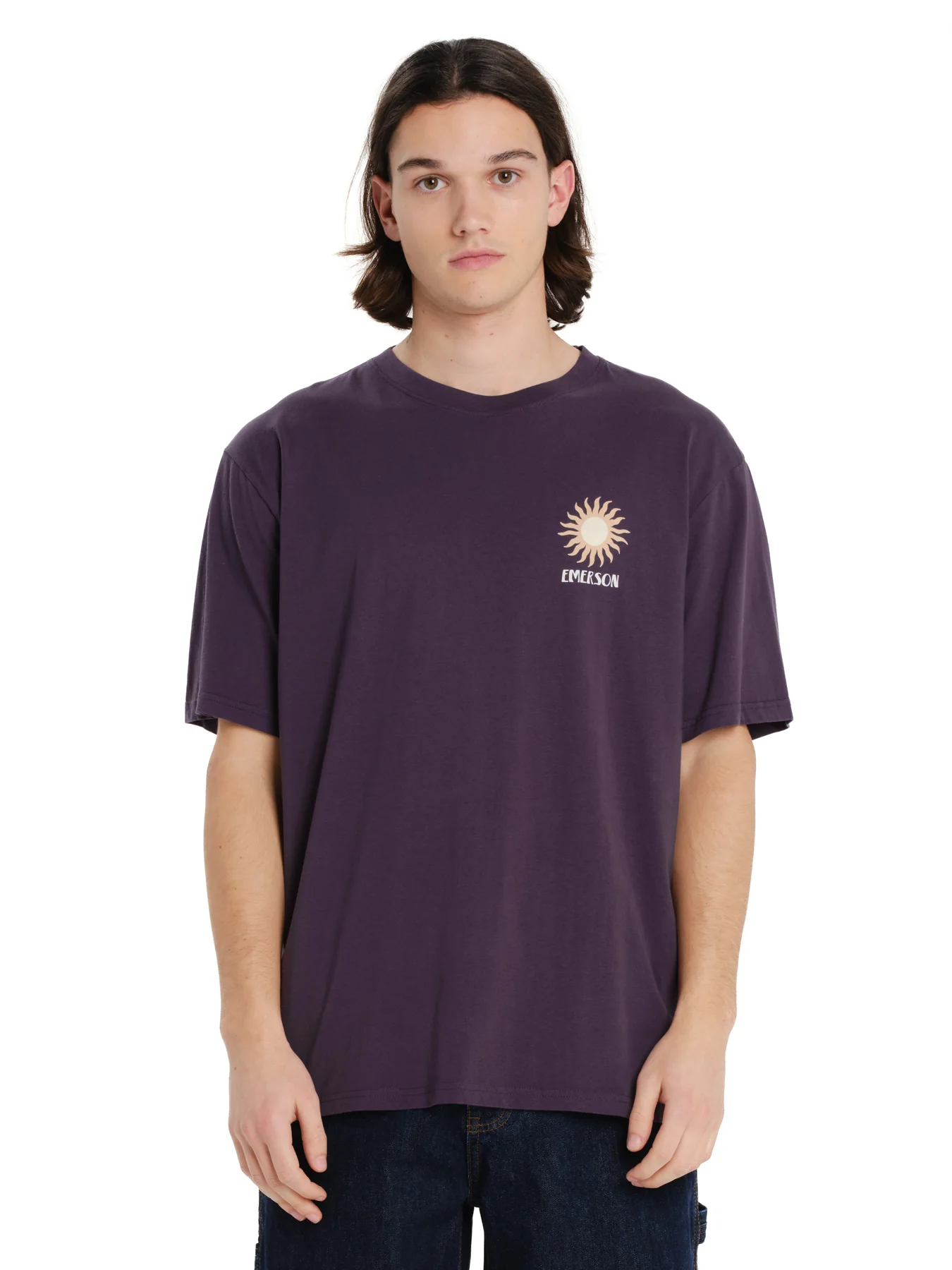 Emerson Men's "Conscious Living" Short Sleeve T-shirt Grape Purple 261.EM33.27-Grape-Purple - Image 2