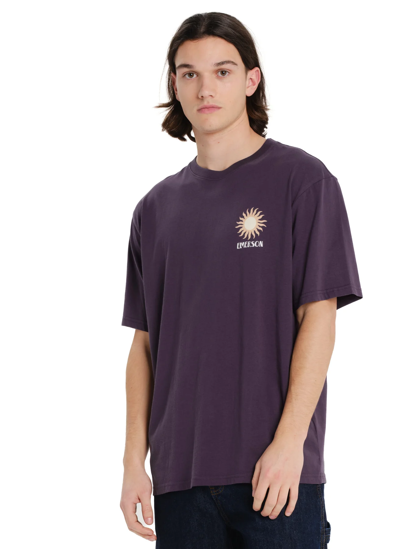 Emerson Men's "Conscious Living" Short Sleeve T-shirt Grape Purple 261.EM33.27-Grape-Purple - Image 4