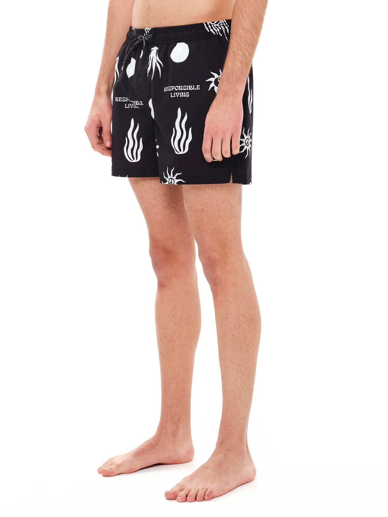 Emerson Men's Elastic Volleyball Swimsuit 36 cm Black 241.EM504.42-Pr426-Black - Image 2
