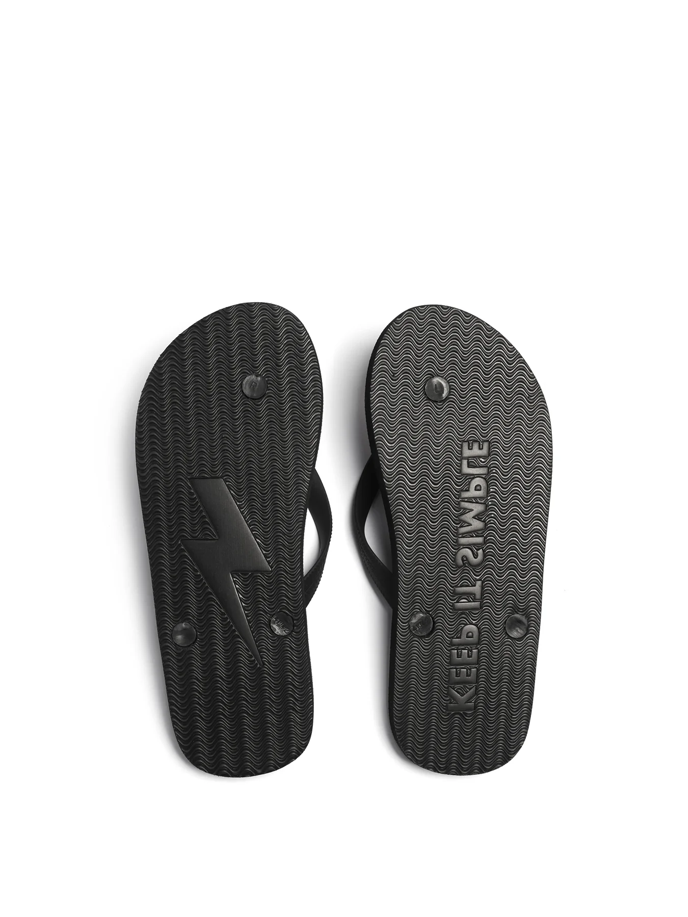 Emerson Men's Flip Flops Black/Black 241.EM95.03-Black-Black - Image 2