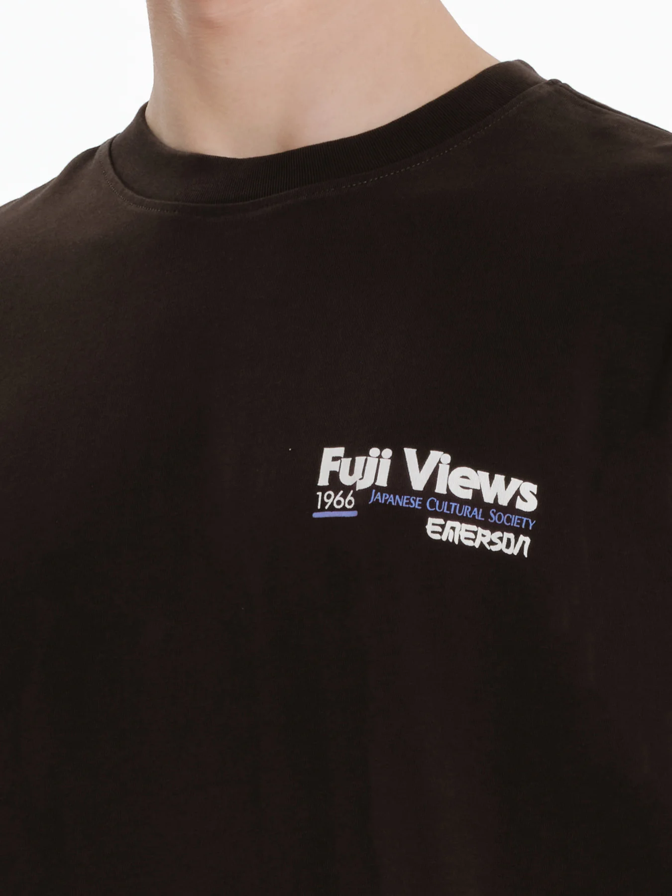 Emerson Men's "Fuji Views" Short Sleeve T-shirt Coffee Brown 261.EM33.65-Coffee-Brown - Image 6