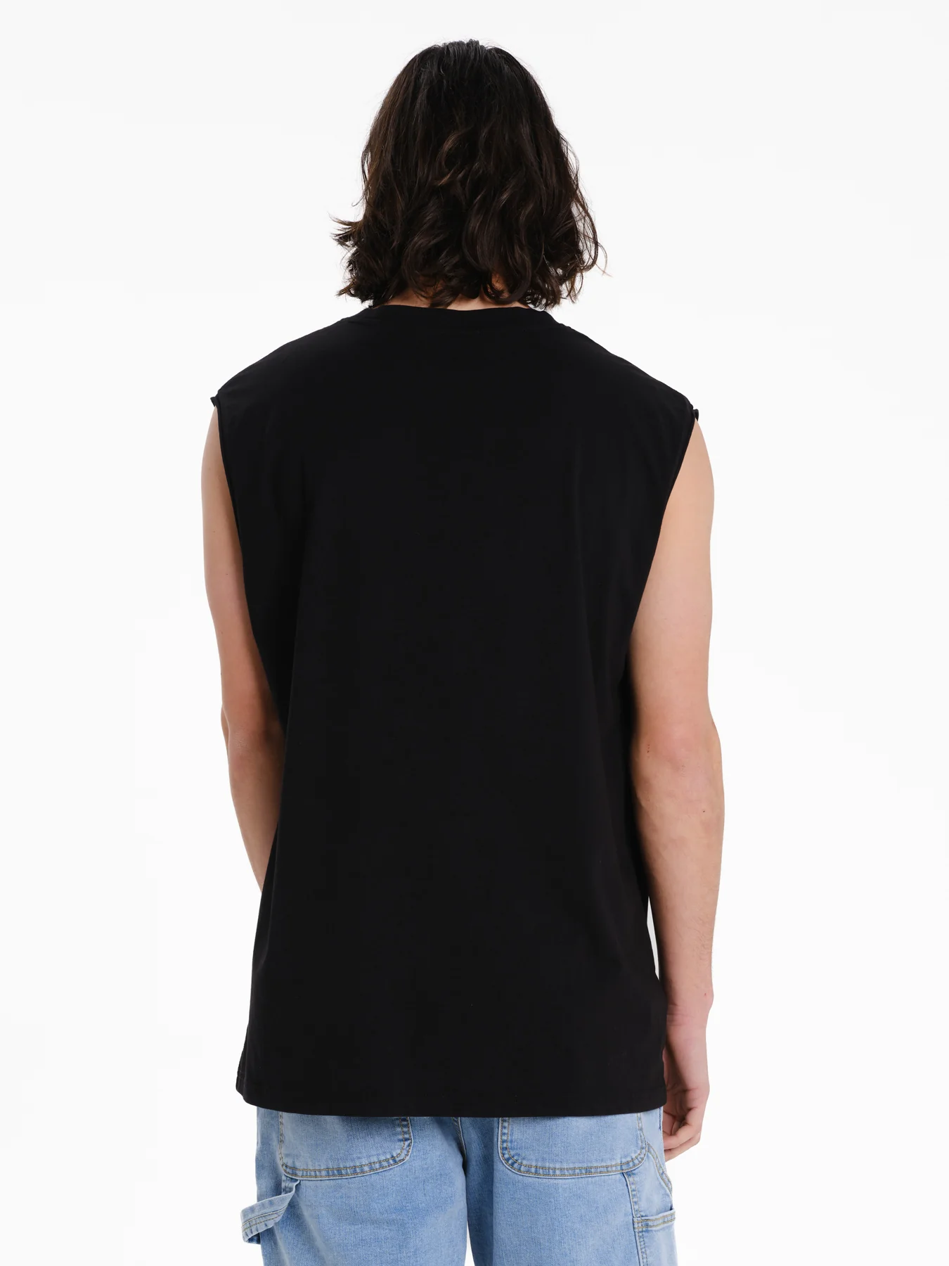 Emerson Men's Logo Embroidery Sleevelss T-shirt Black 261.EM37.125-Black - Image 3