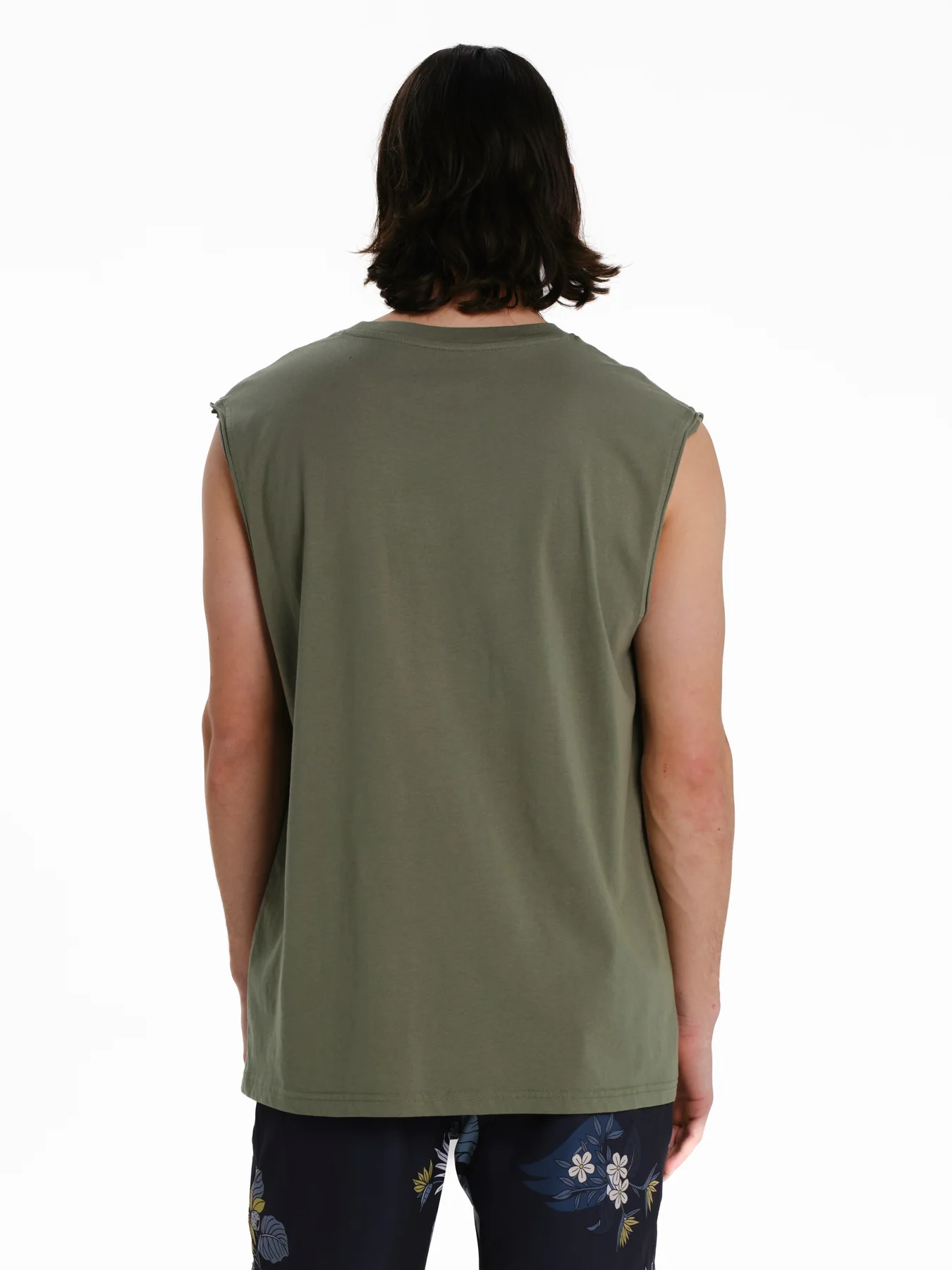 Emerson Men's Logo Embroidery Sleevelss T-shirt Olive Green 261.EM37.125-Olive-Green - Image 3