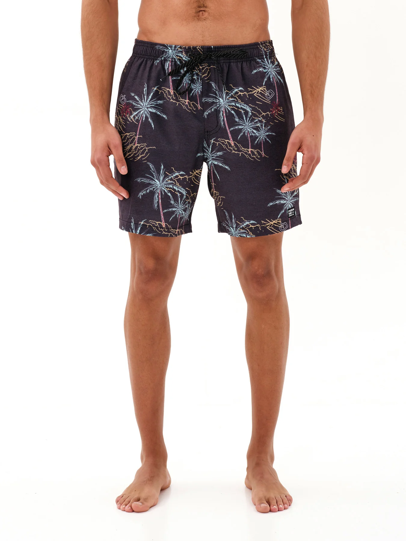 Emerson Men's Printed Volleyball Swimsuit 43 cm Off Black 231.EM504.31-Pr351-Off-Black
