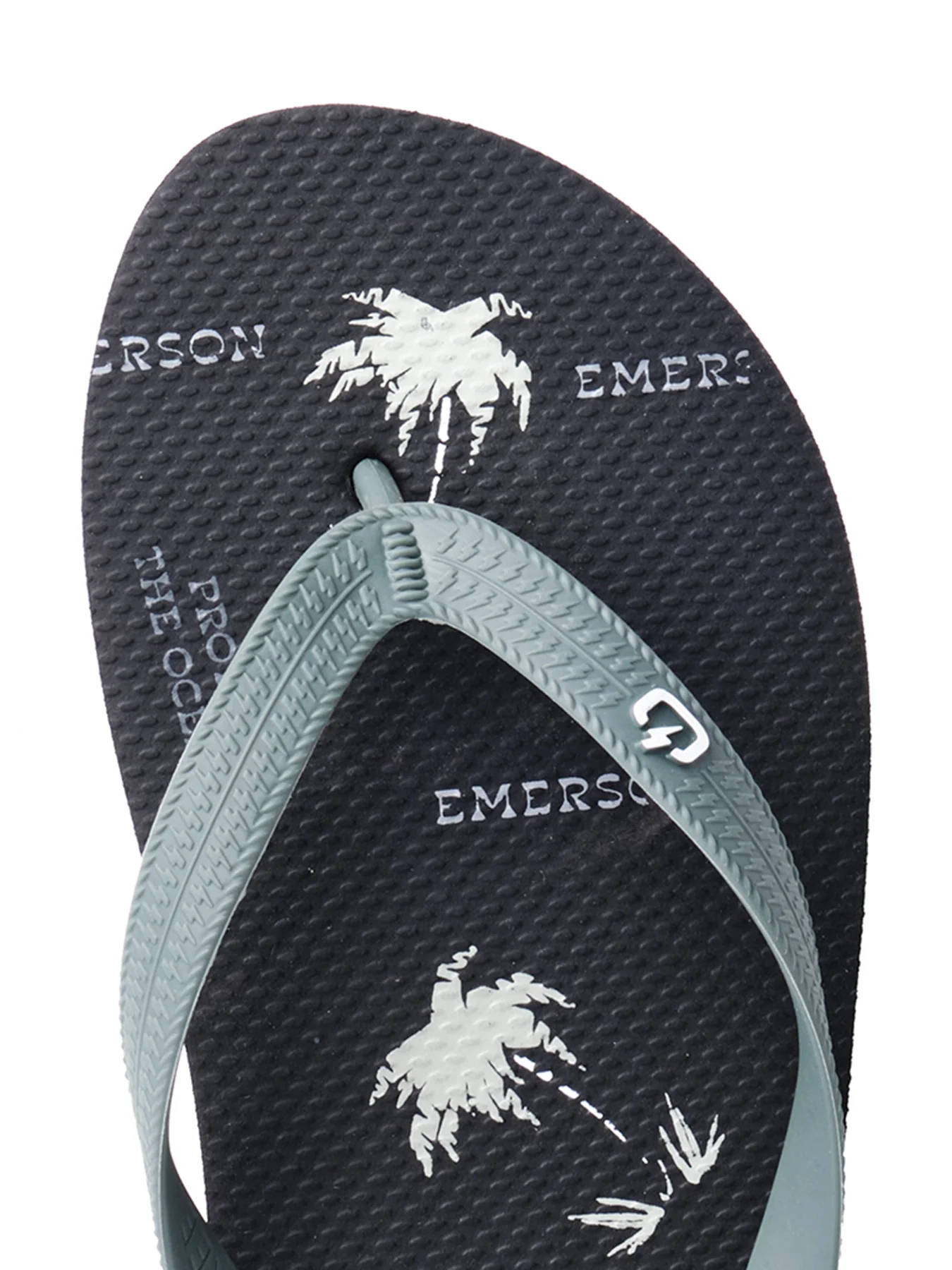 Emerson Men's Tahiti Flip Flops Black/Army Green 221.EM95.13-Pr299-Black-Army-Green - Image 3