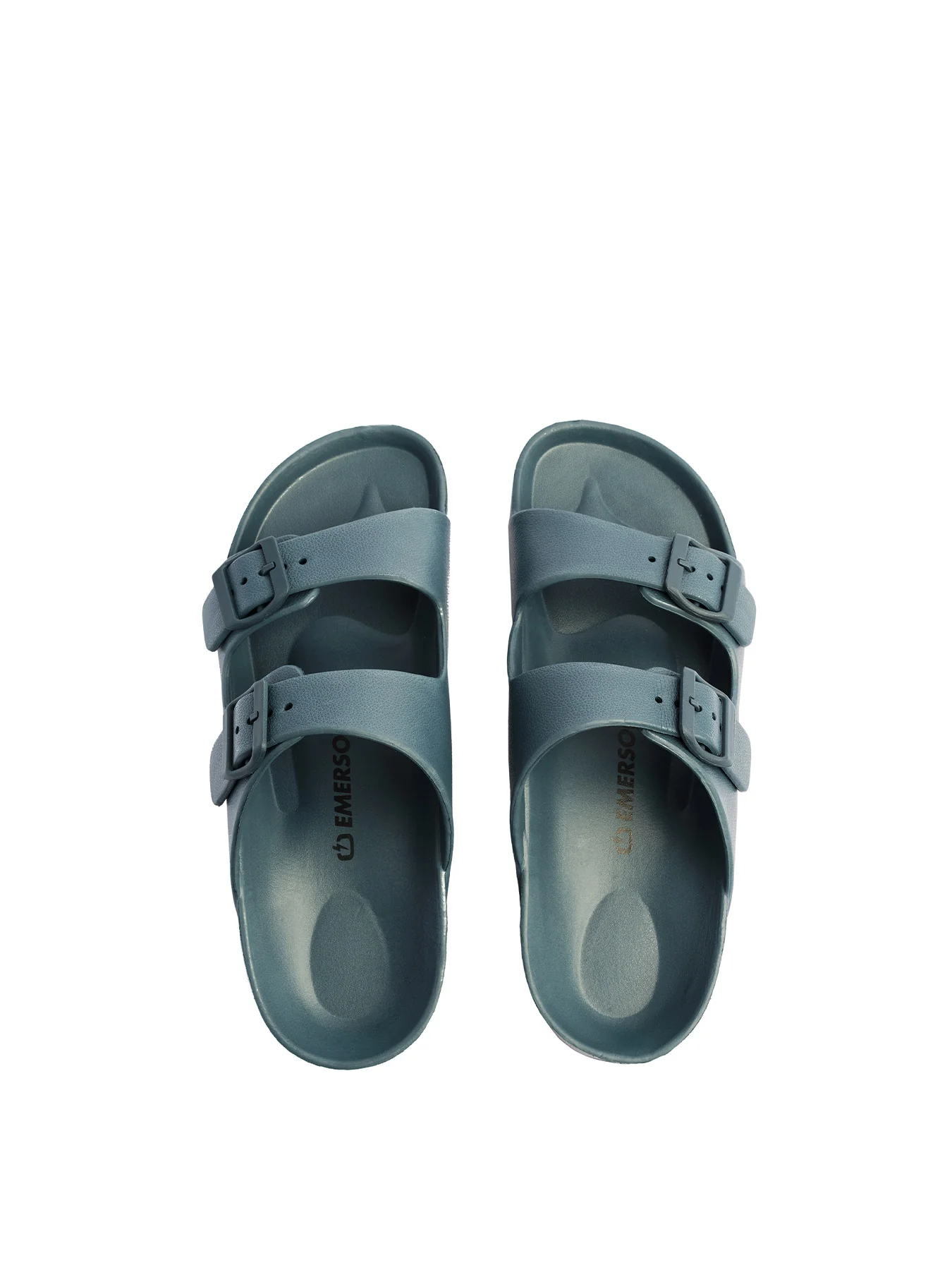 Emerson Men's Two-Strap Slides Dusty Blue 241.EM95.25-Dusty-Blue