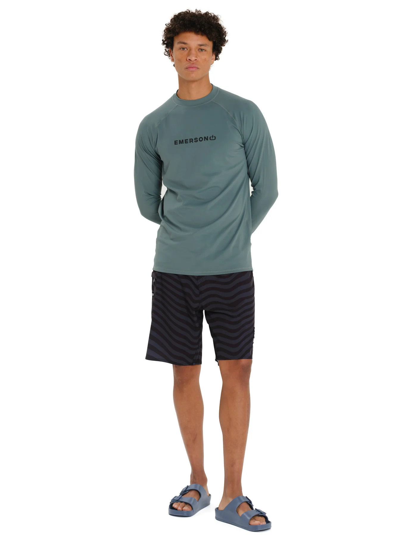 Emerson Unisex Long Sleeve Rashquard Pine 261.EM56.03-Pine - Image 4
