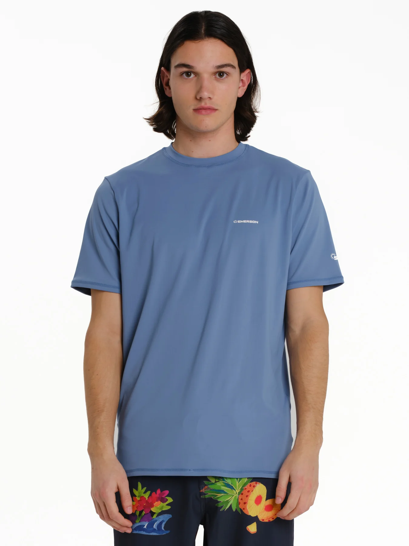 Emerson Unisex Short Sleeve Rashquard T-shirt Siel 261.EM56.01-Siel