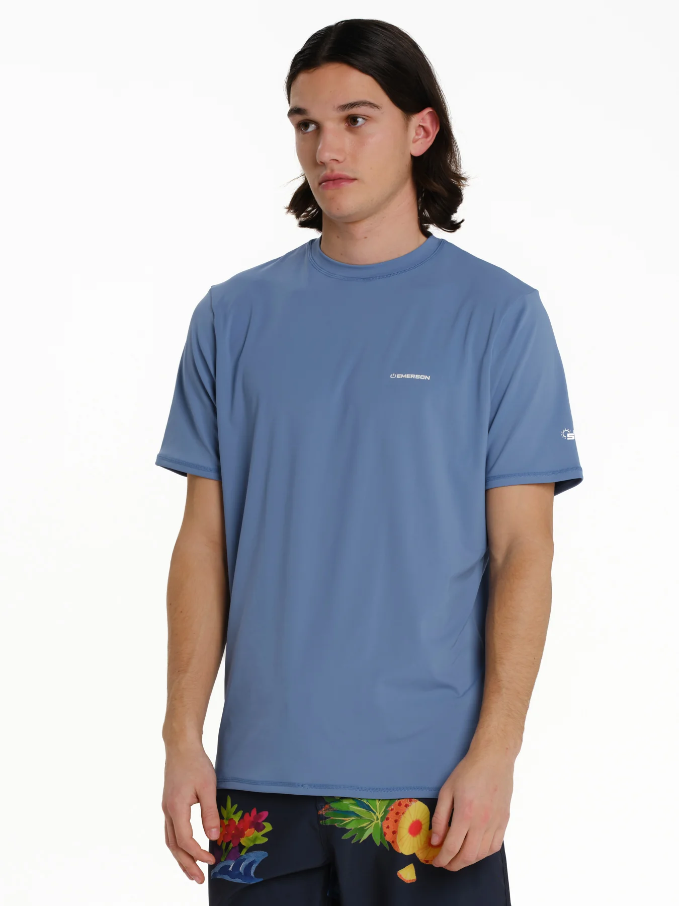 Emerson Unisex Short Sleeve Rashquard T-shirt Siel 261.EM56.01-Siel - Image 2