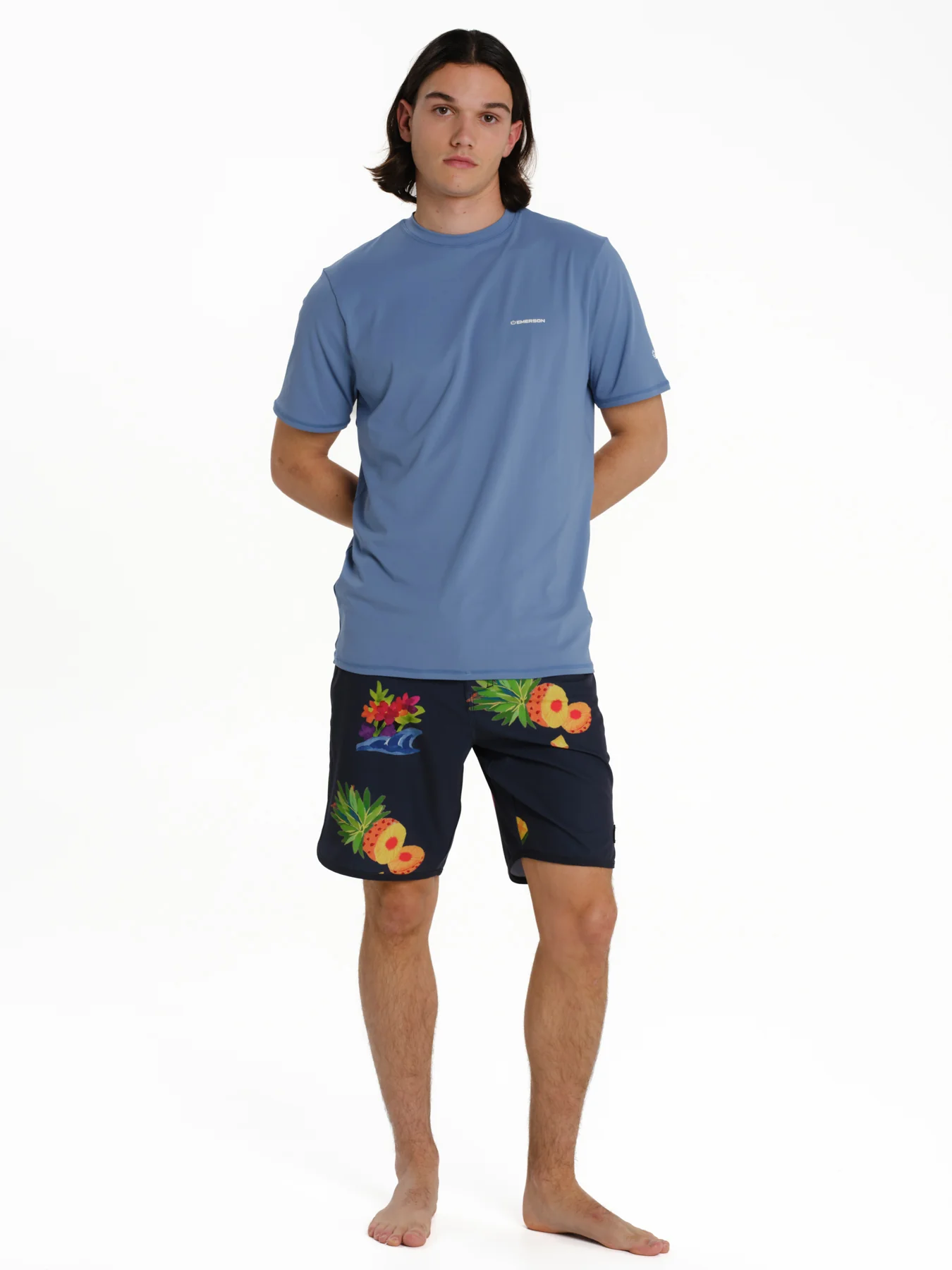 Emerson Unisex Short Sleeve Rashquard T-shirt Siel 261.EM56.01-Siel - Image 4