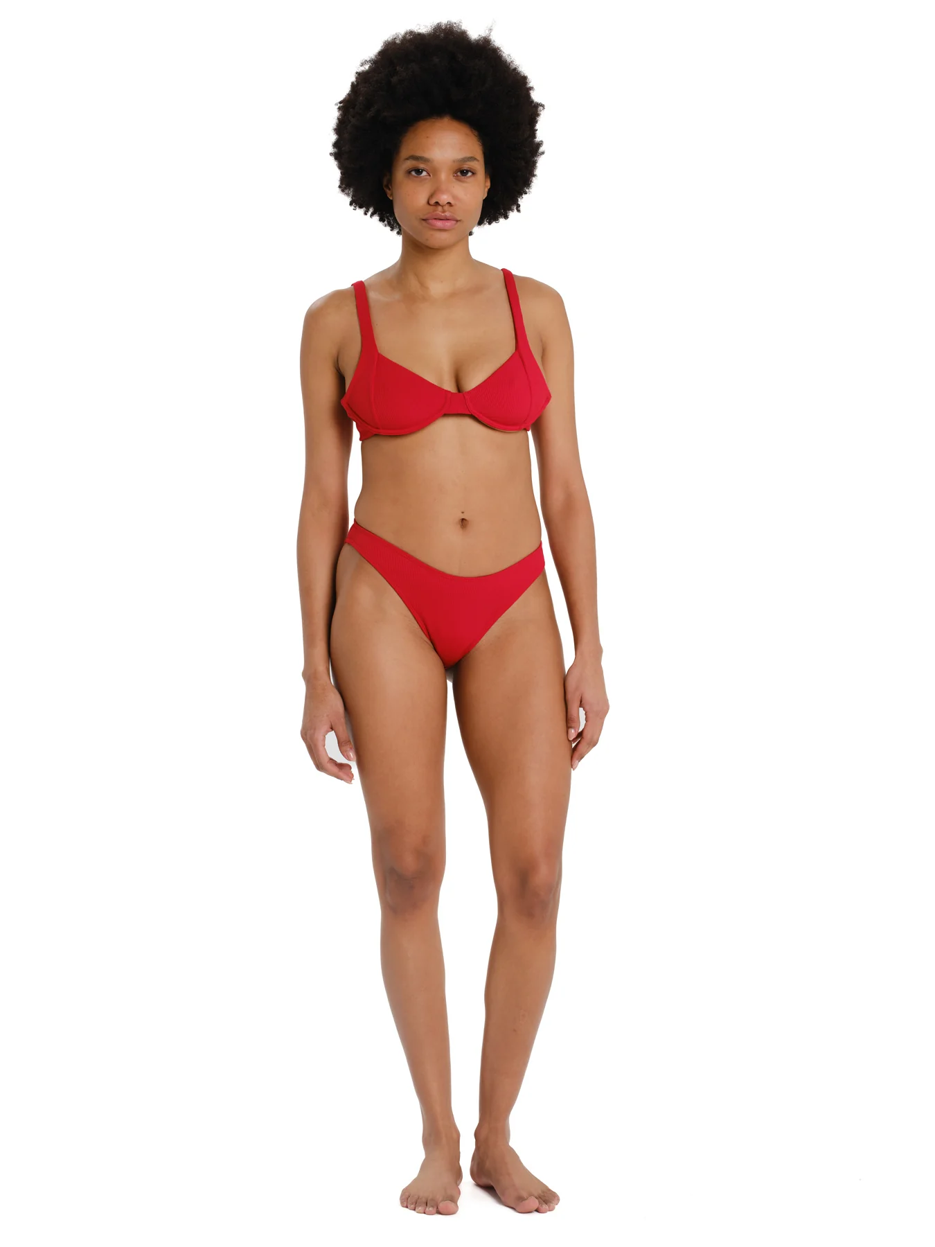 Emerson Women's Underwired Rib Bikini Set Vivid Red 261.EW571.120-Vivid-Red - Image 4