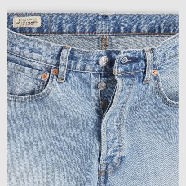 Levi's Mens' 501® Original Fit Jeans Stretch it Out Light Wash Stretch 005013418 - Image 8