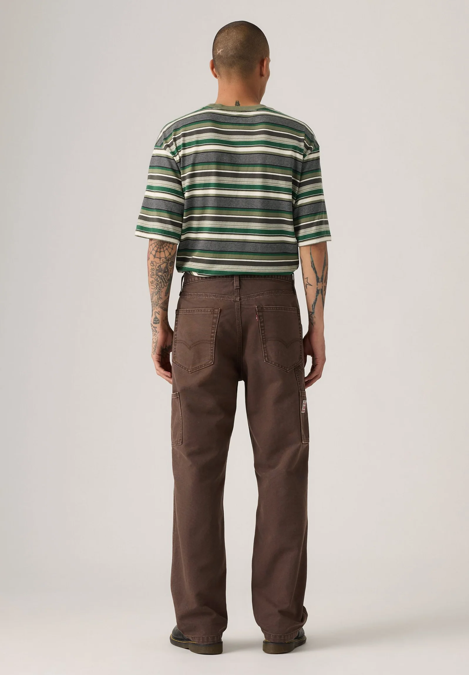 Levi's Mens' 568™ Loose Straight Carpenter Pants Brown 558490068 - Image 3