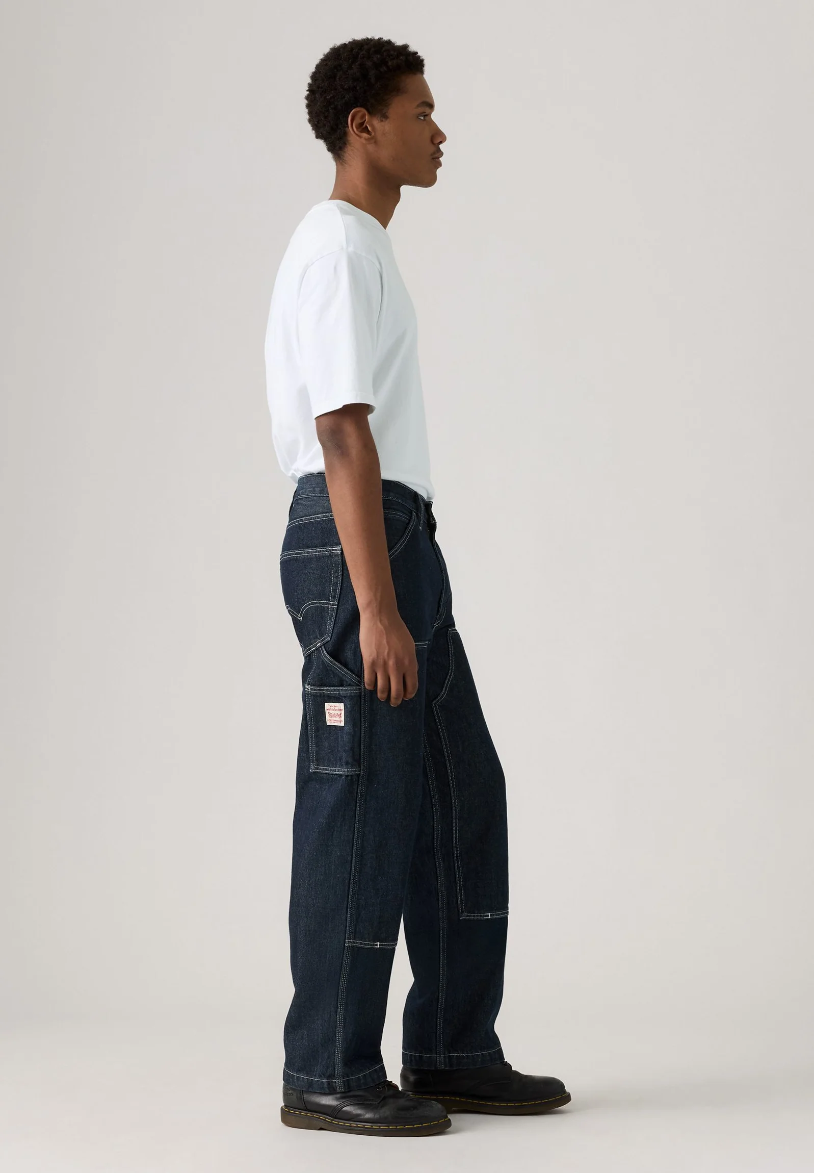 Levi's Mens' 568™ Loose Straight Double-Knee Carpenter Jeans Mornin Classical Dbl Knee A73670013 - Image 4