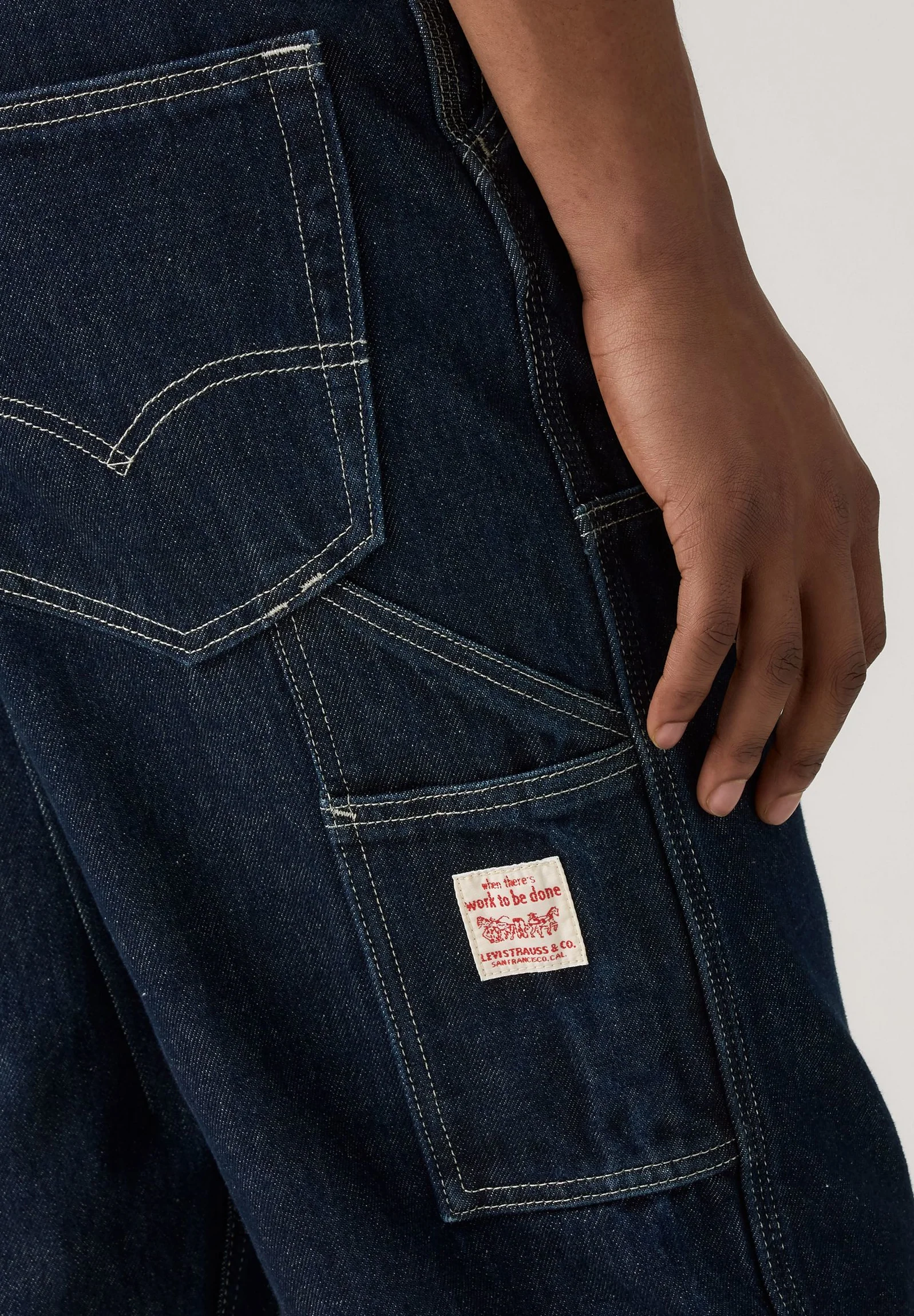 Levi's Mens' 568™ Loose Straight Double-Knee Carpenter Jeans Mornin Classical Dbl Knee A73670013 - Image 5