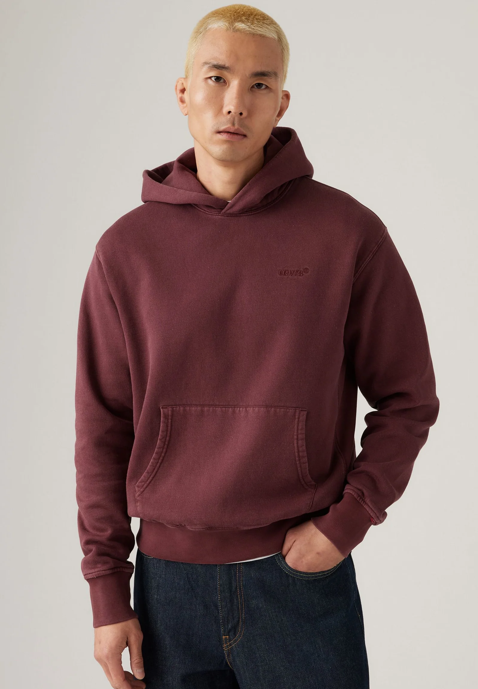 Levi's Men's Authentic Hoodie Red A84350032 - Image 3