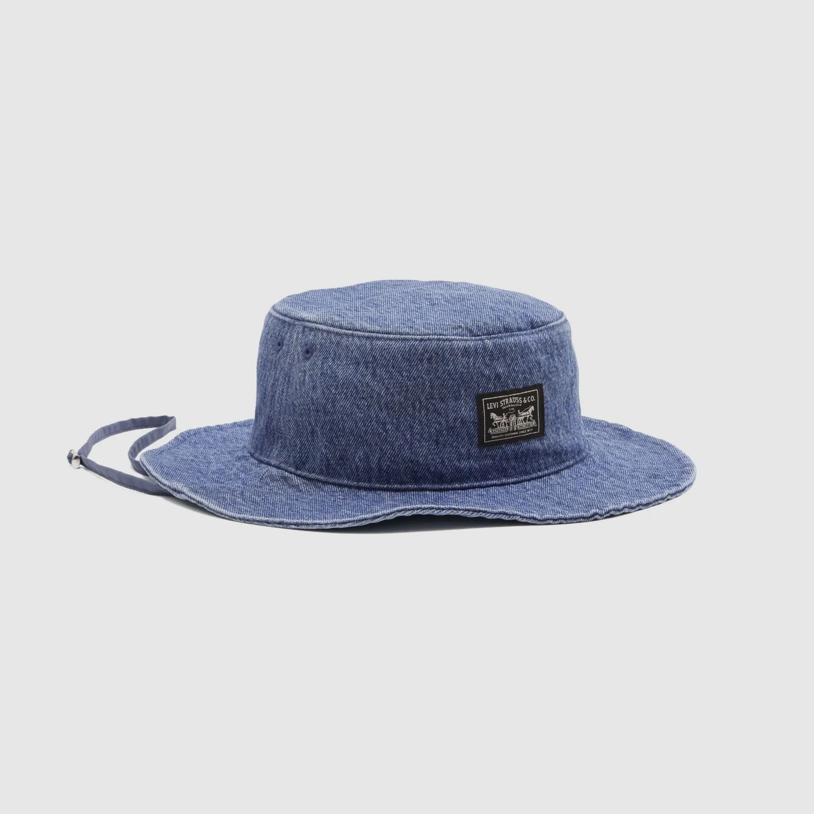 Levi's Men's Bay Drawstring Bucket Hat Ocean Indigo Wash 005CP0002 - Image 4