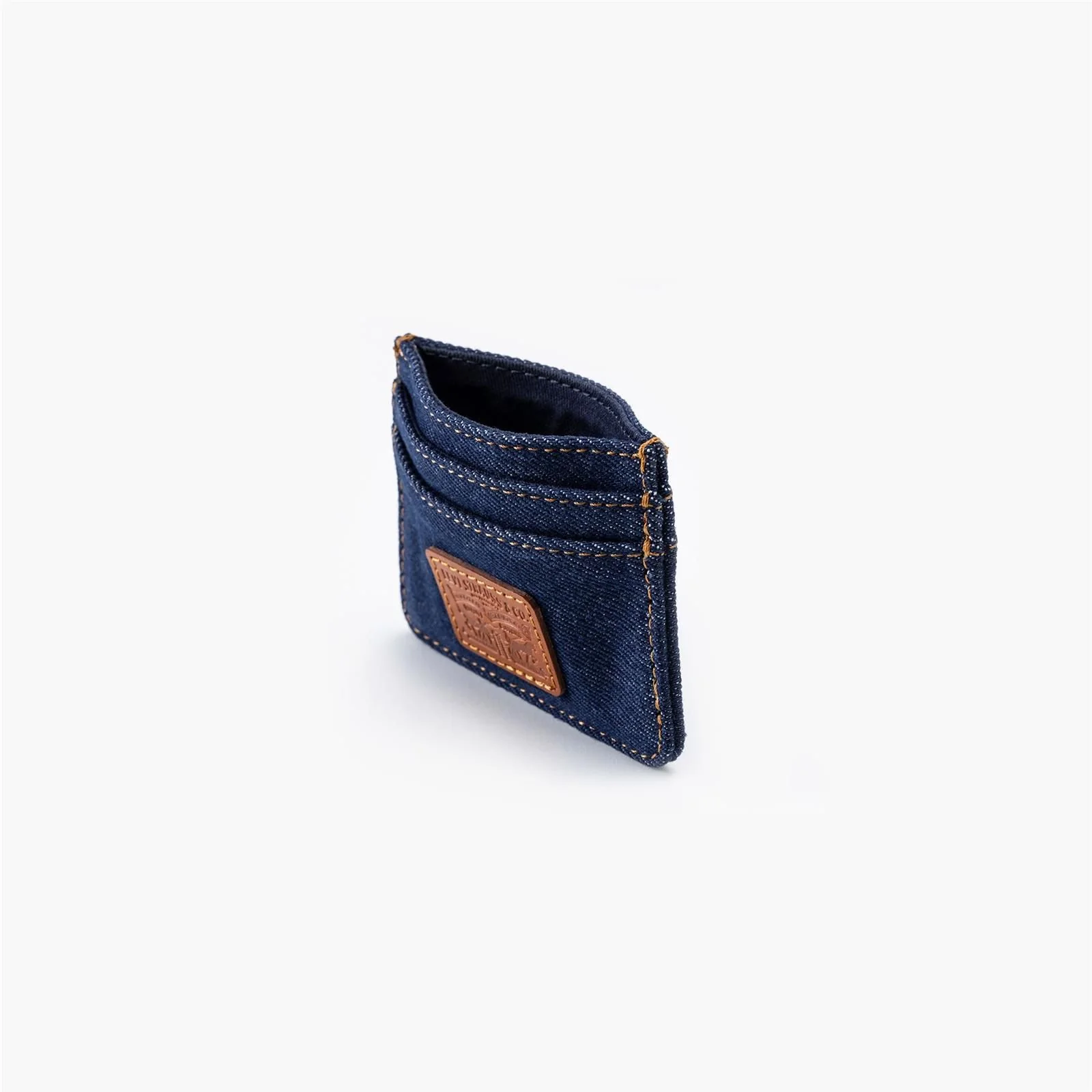 Levi's Men's Denim Card Case Dark Wash 0020B0000 - Image 3