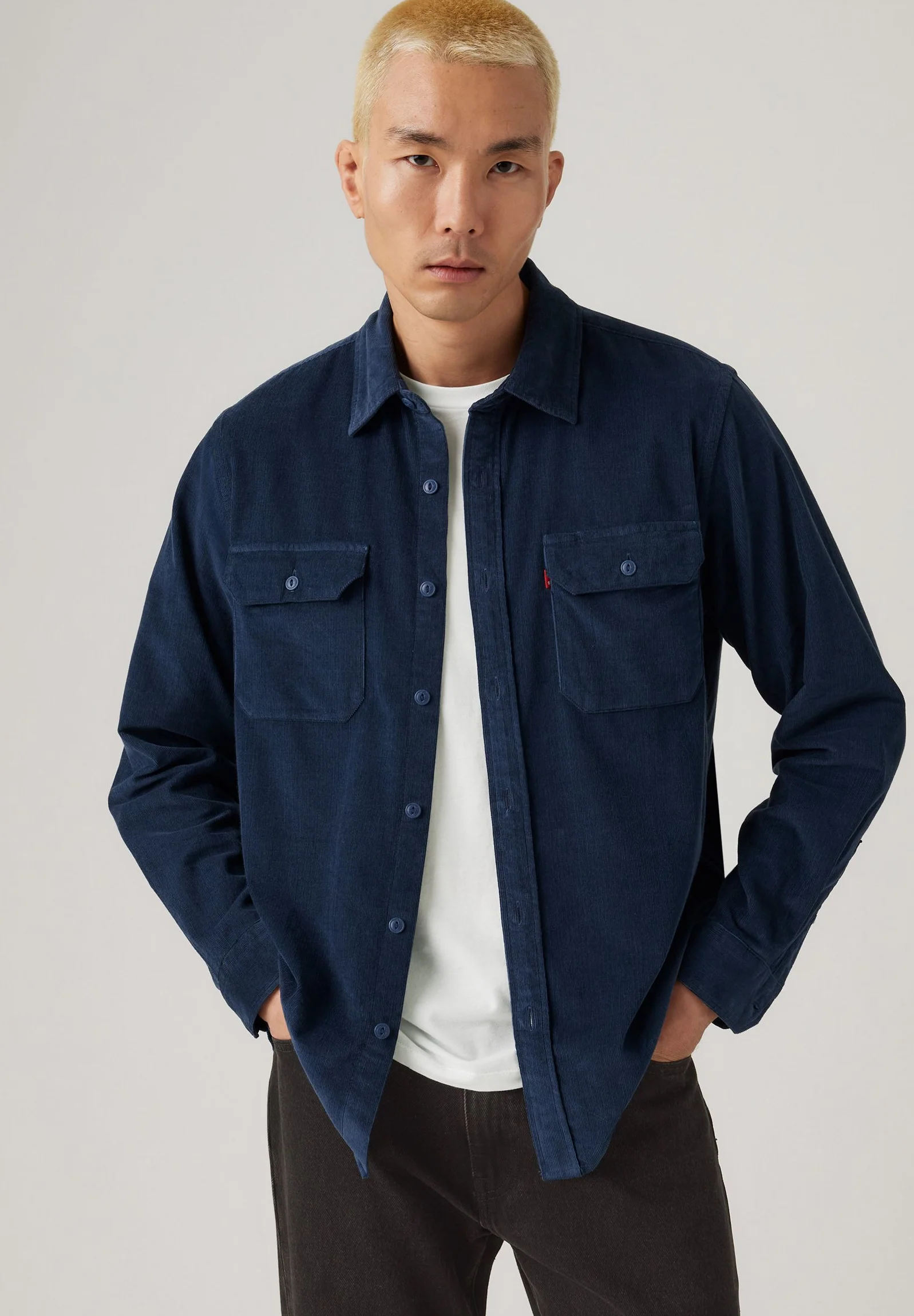 Levi's Mens' Jackson Worker Corduroy Overshirt Blue 195730276 - Image 3