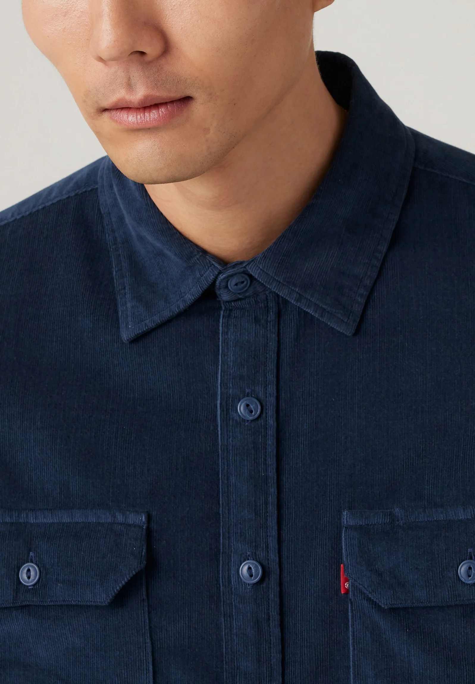Levi's Mens' Jackson Worker Corduroy Overshirt Blue 195730276 - Image 4