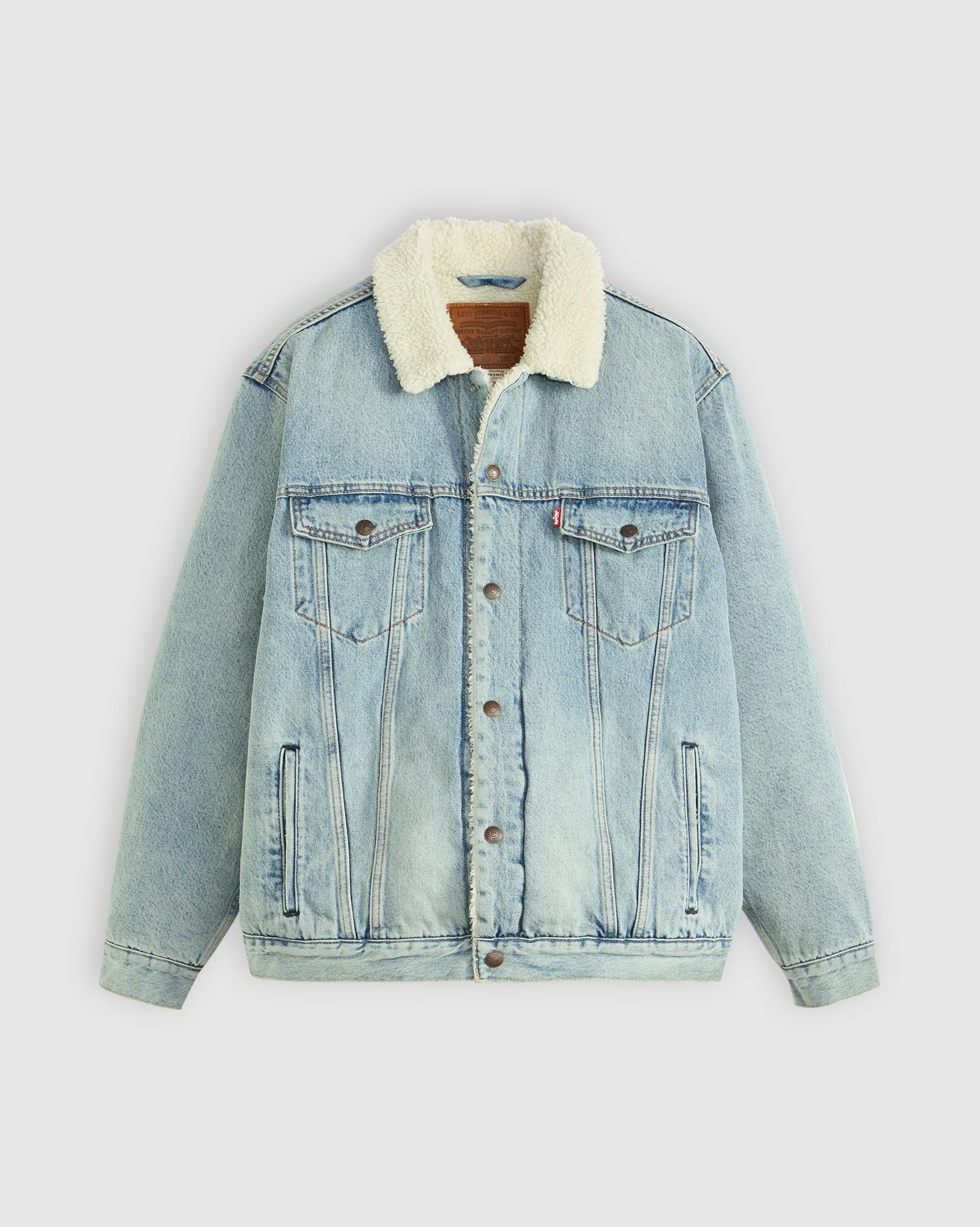 Levi's Men's Original Trucker Jacket Blue Sherpa A57840026 - Image 6